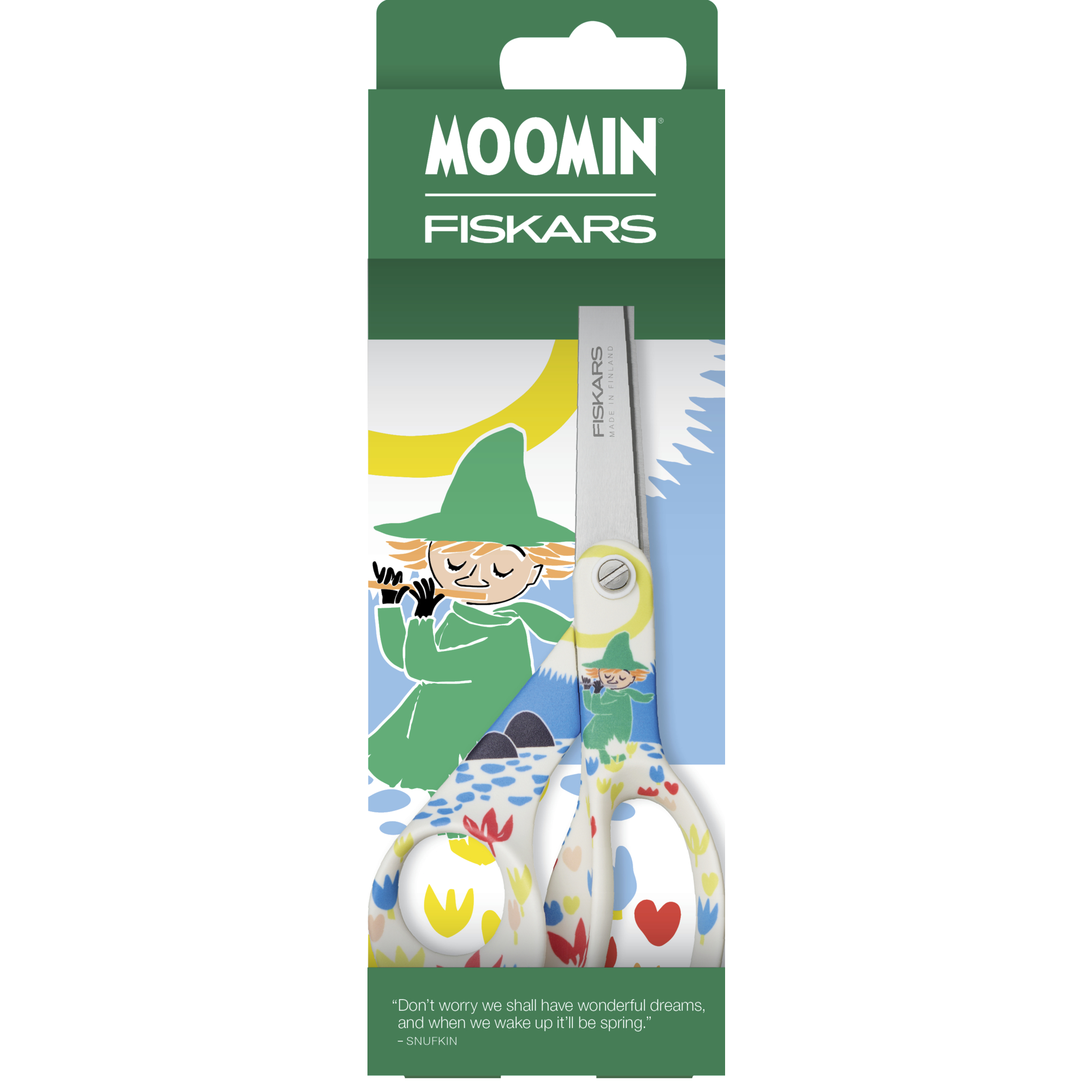 Fiskars 1071495 Moomin Nożyczki uniwersalne, Snufkin (Włóczykij)