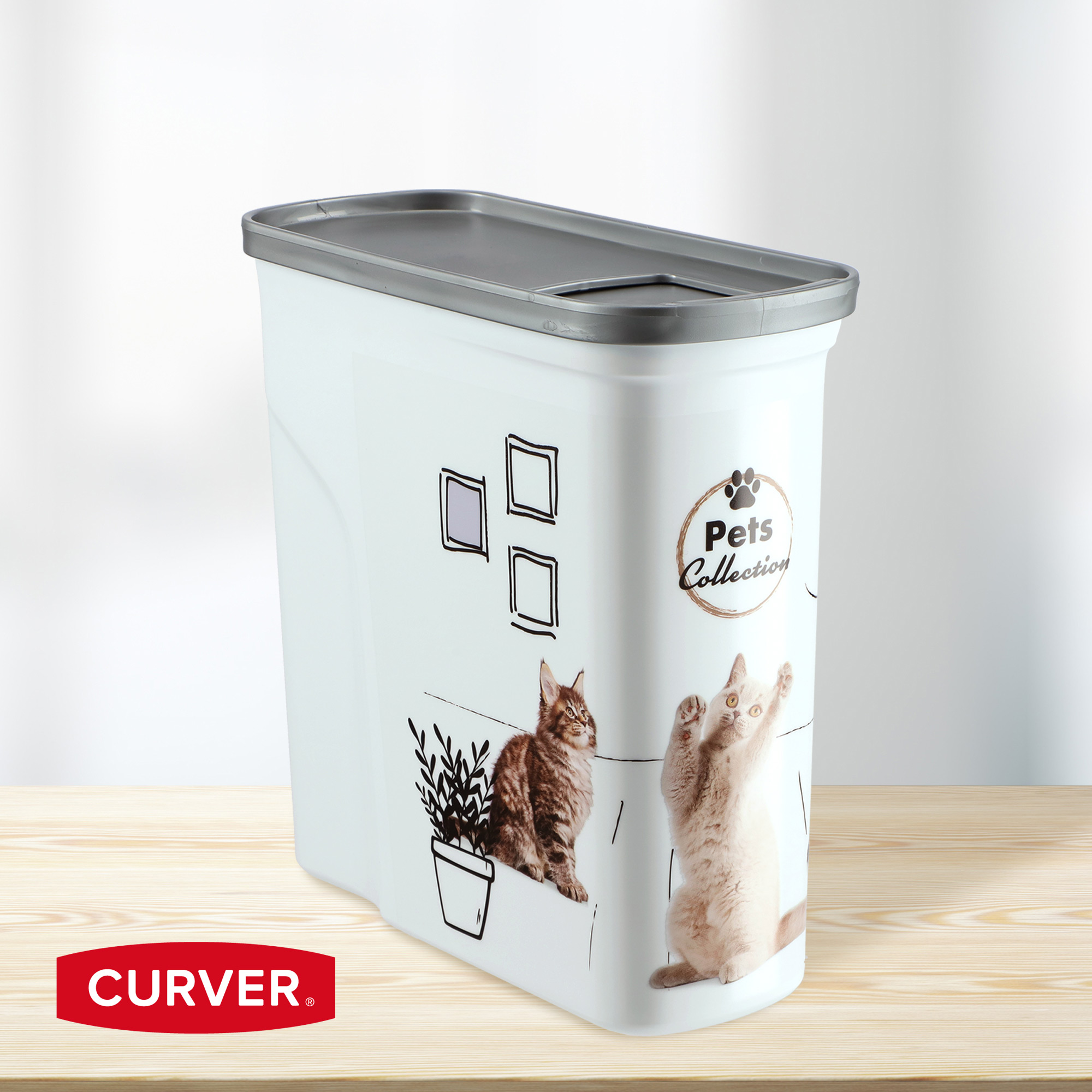 Pojemnik na karmę dla kota Curver Pet Life 2L