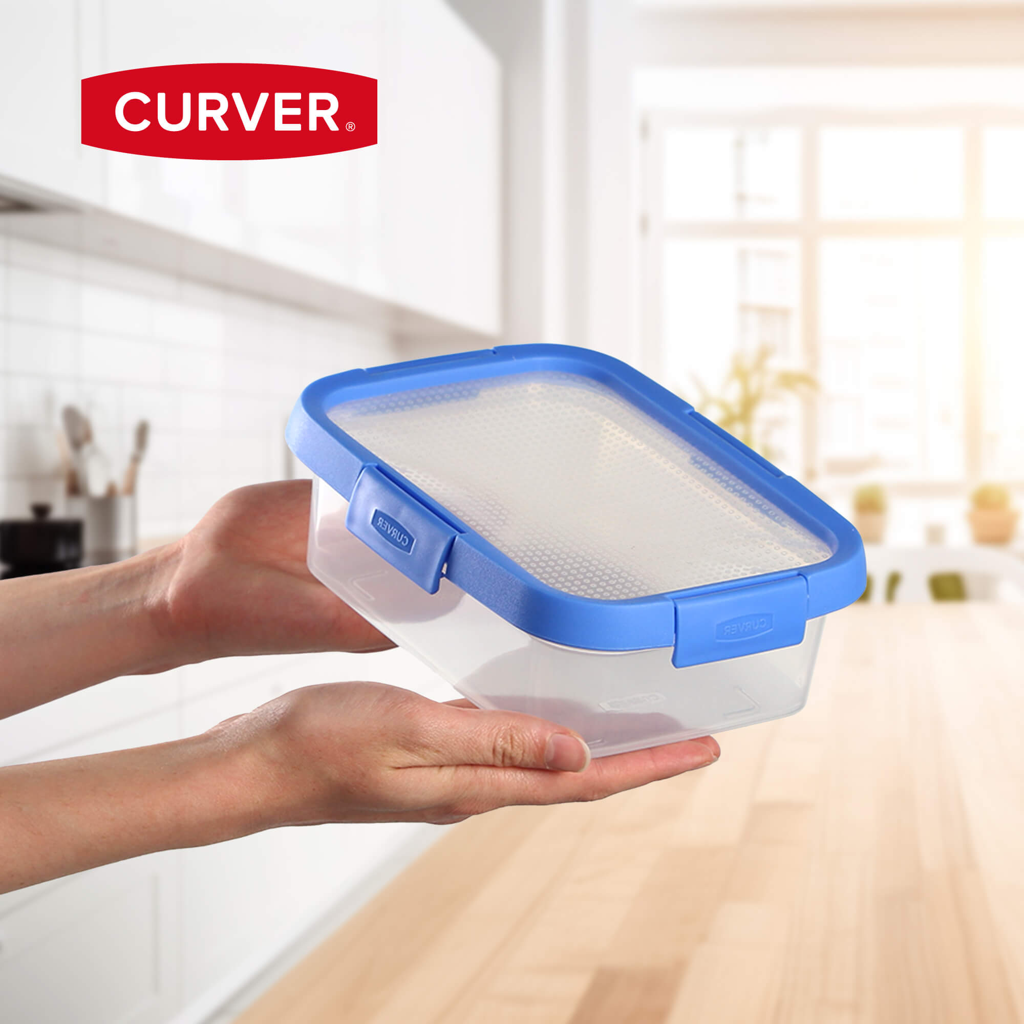 Pojemnik na żywność Curver Smart Flexi 1L, niebieski