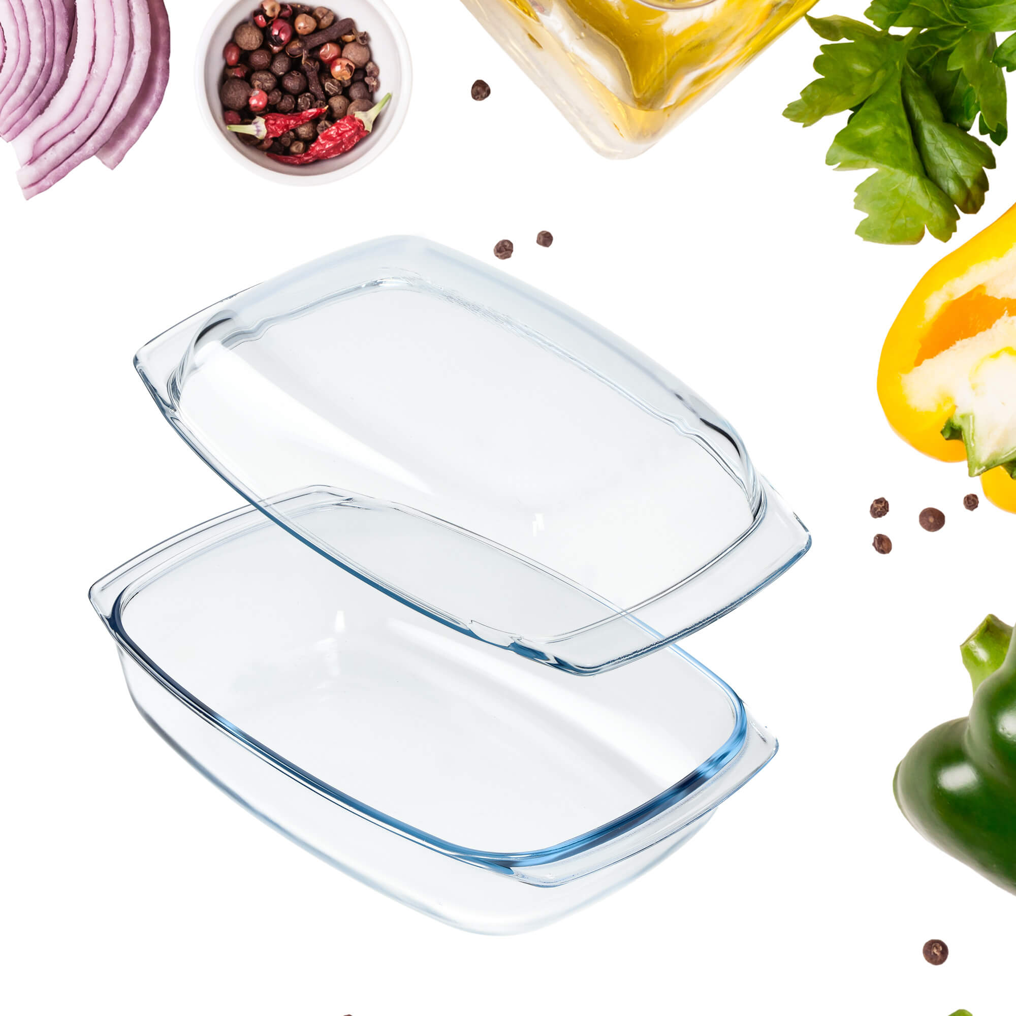 Naczynie żaroodporne 5L, prostokątne