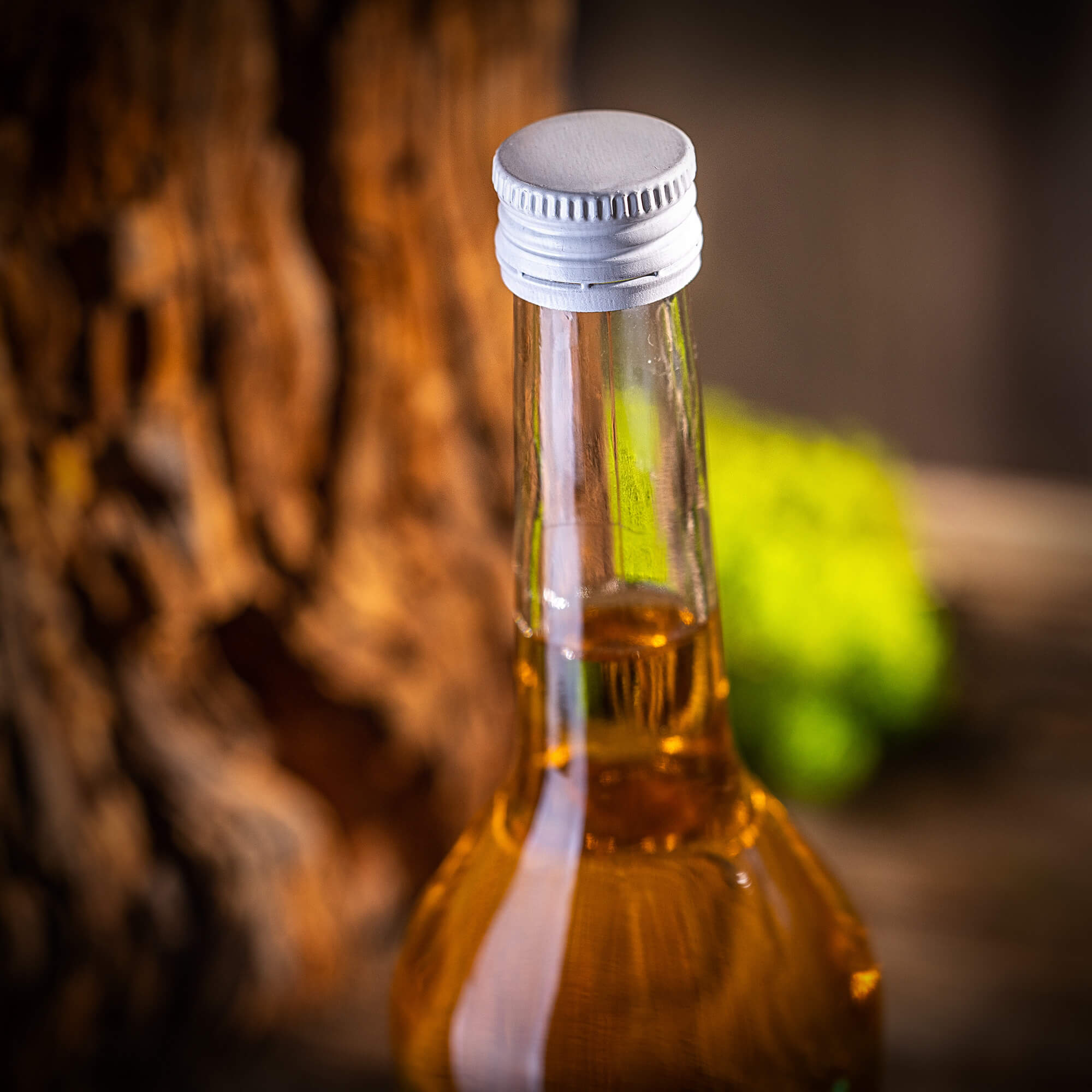Szklana butelka na nalewkę Loiret 500ml z białą zakrętką 5 szt.
