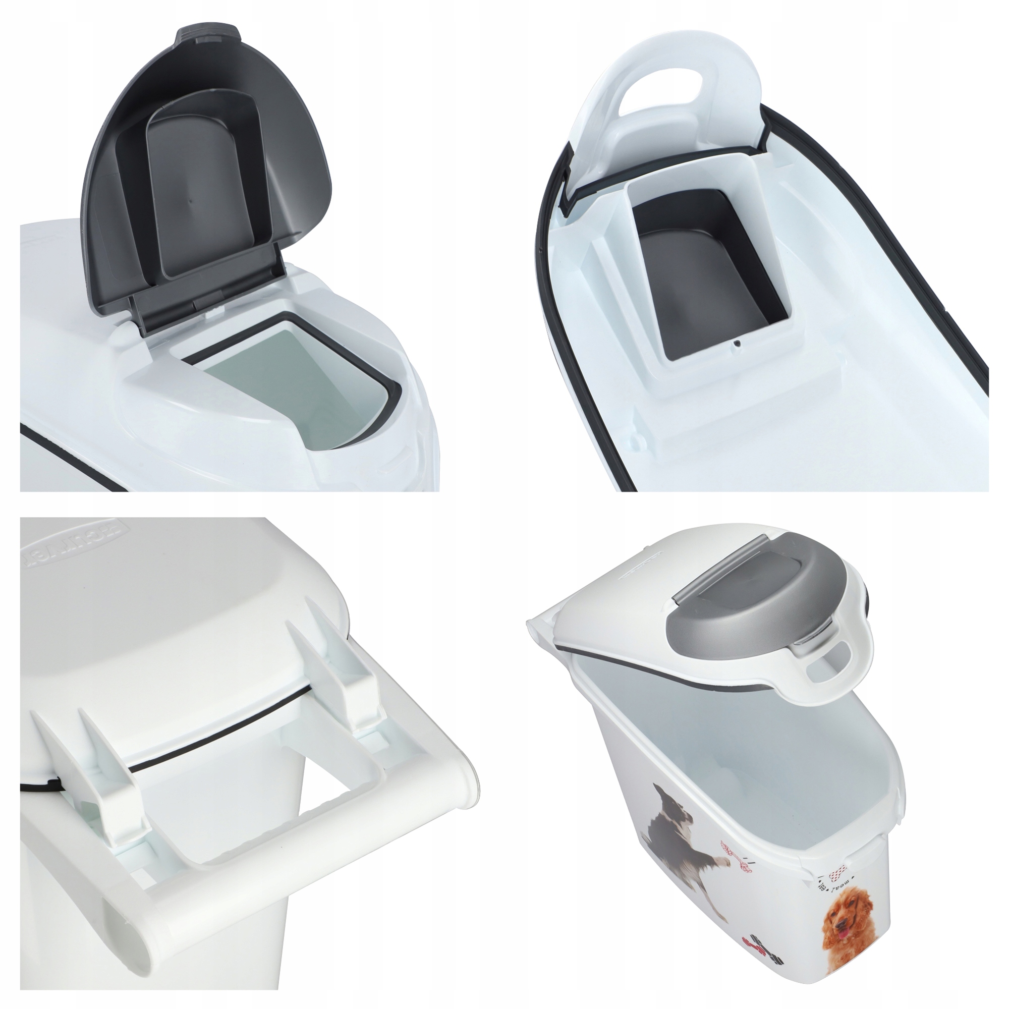 Pojemnik na karmę Curver Pet Life 35 x 51, biały