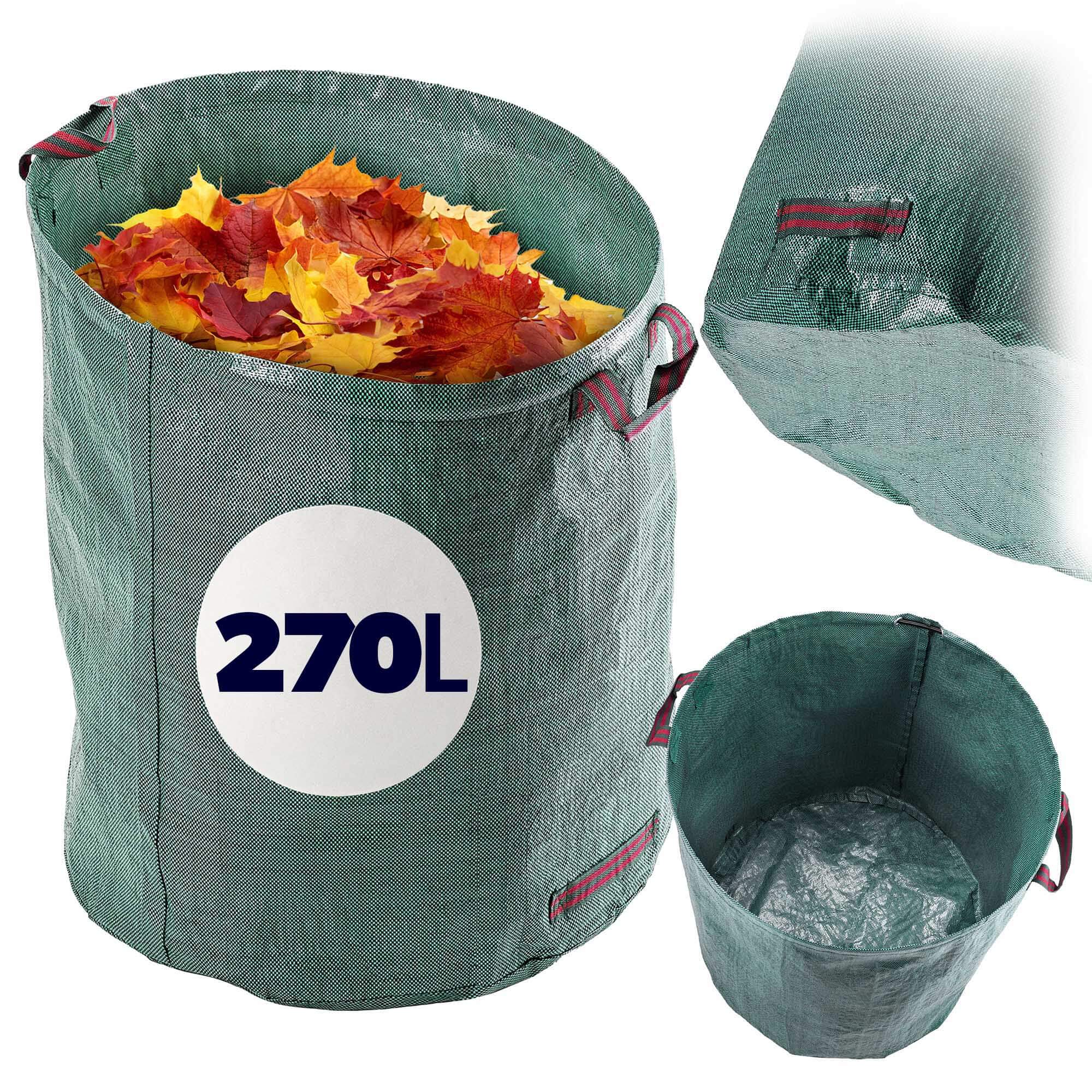 Składany kosz ogrodowy Montbard 270L zielony