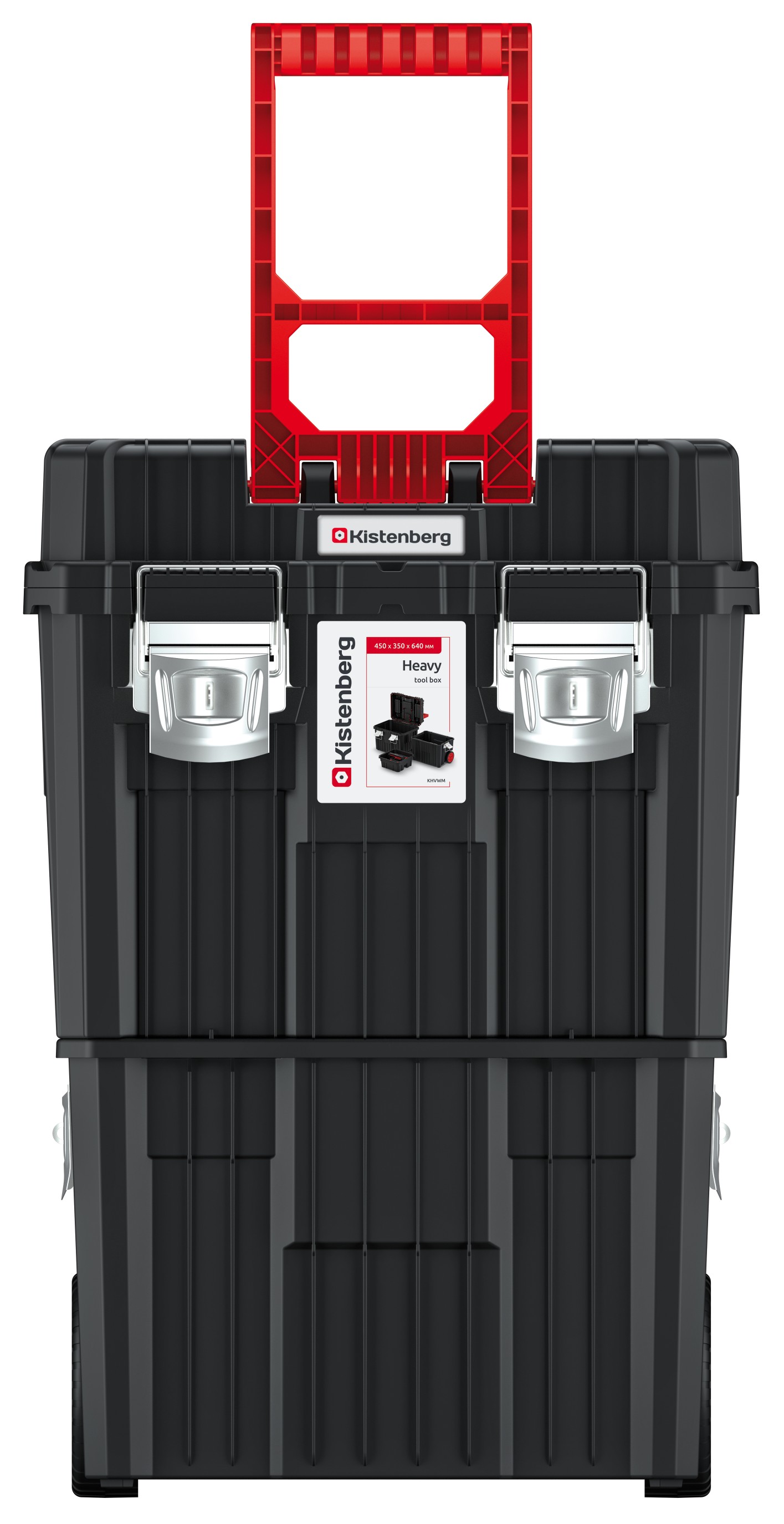 KISTENBERG Skrzynka narzędziowa na kołach Heavy M - KHVWM - czarny