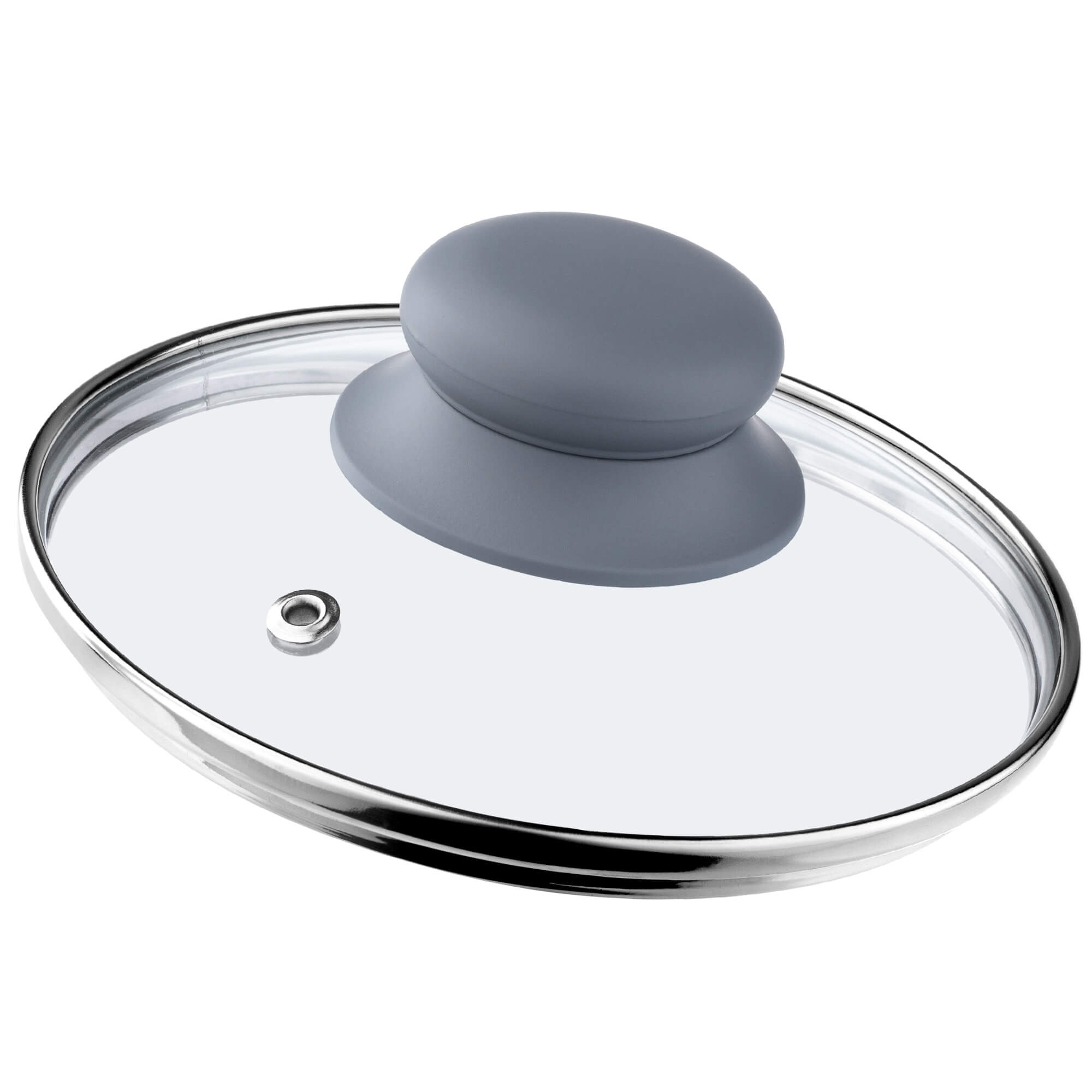 Pokrywa Tolfa z szarym sylikonowym uchwytem, 18 cm