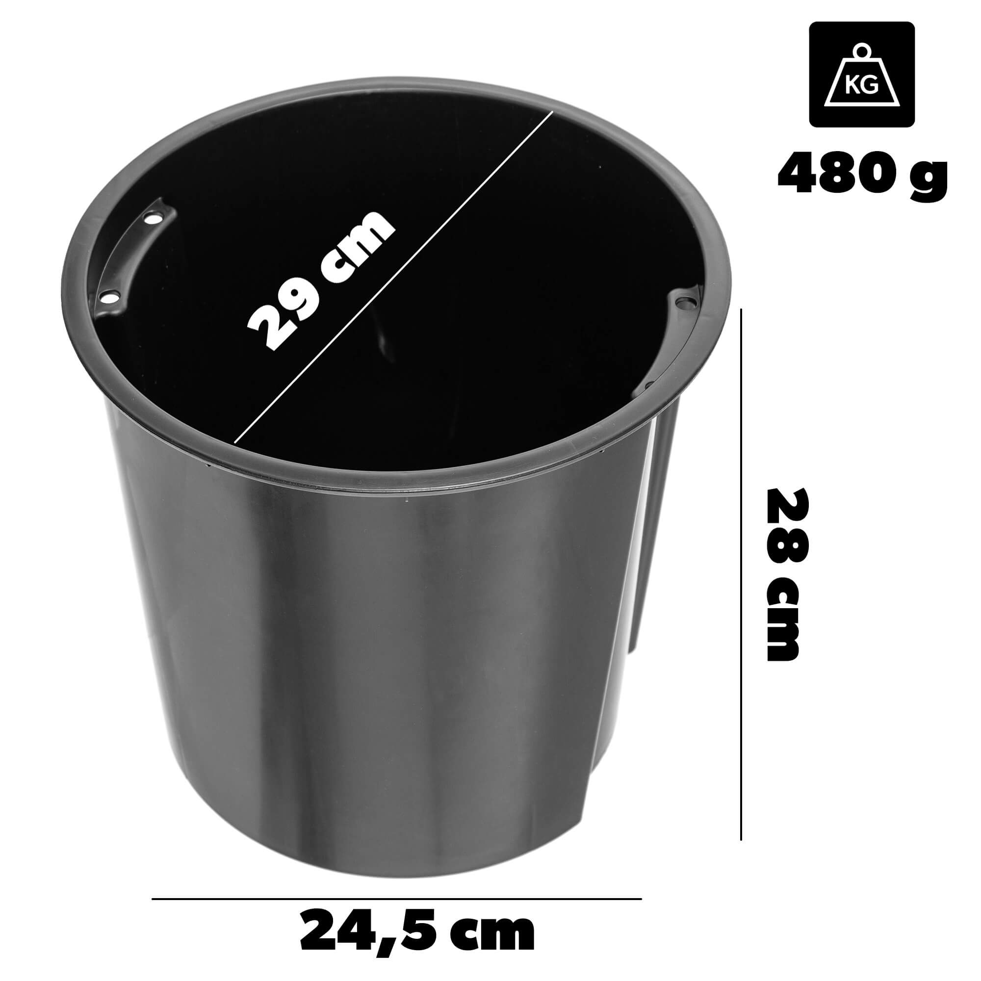 Wkład do doniczki Roisel 29 cm okrągły