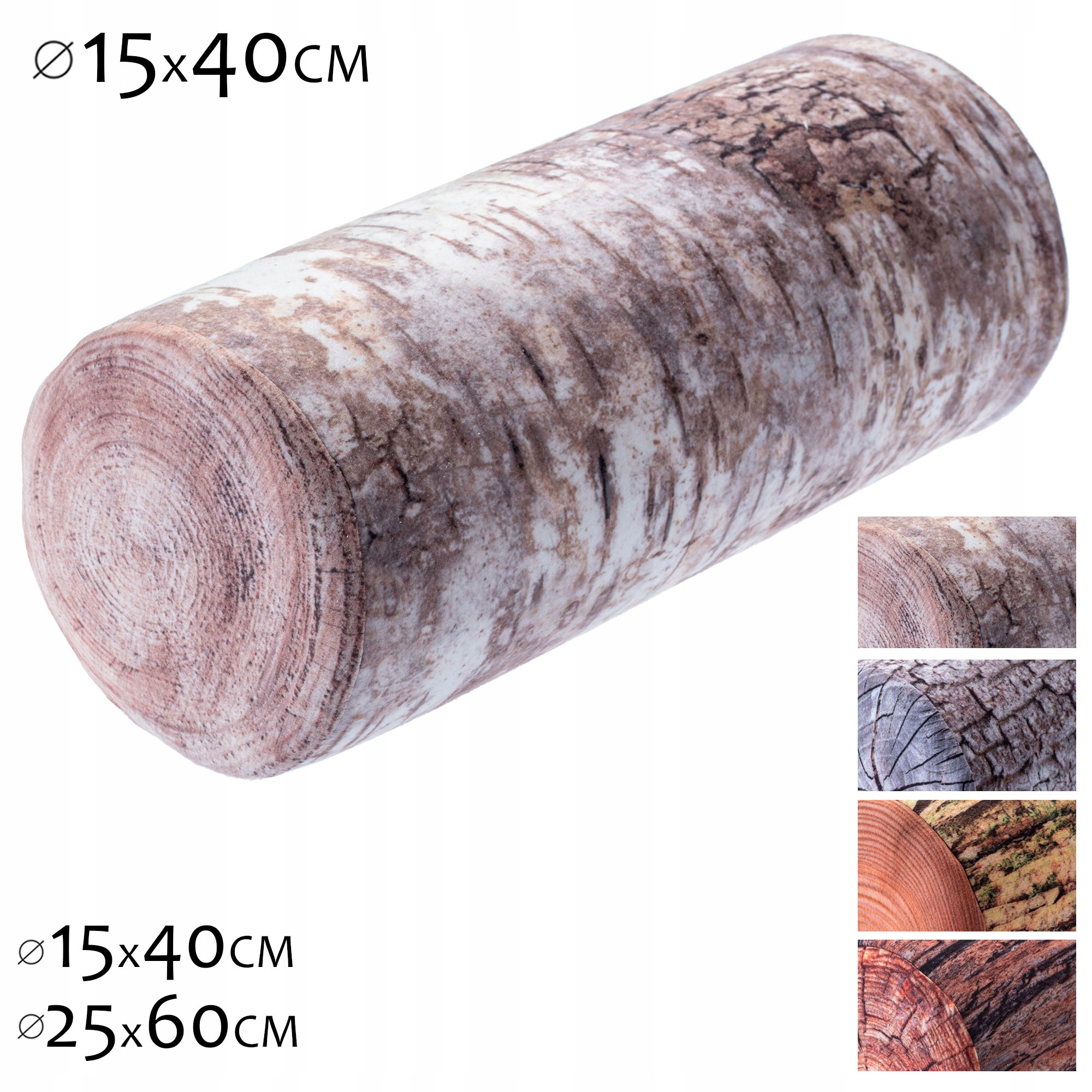 Poduszka anatomiczna wałek Cese 15 x 40 cm, brzoza
