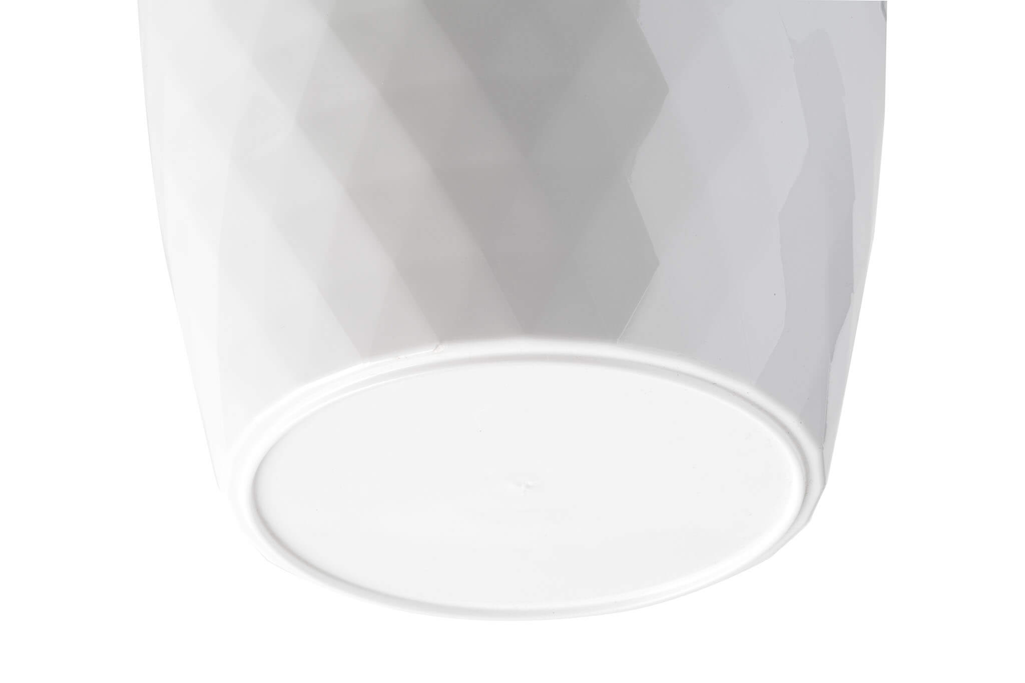 Doniczka na kwiaty z podstawką 18 cm, biała