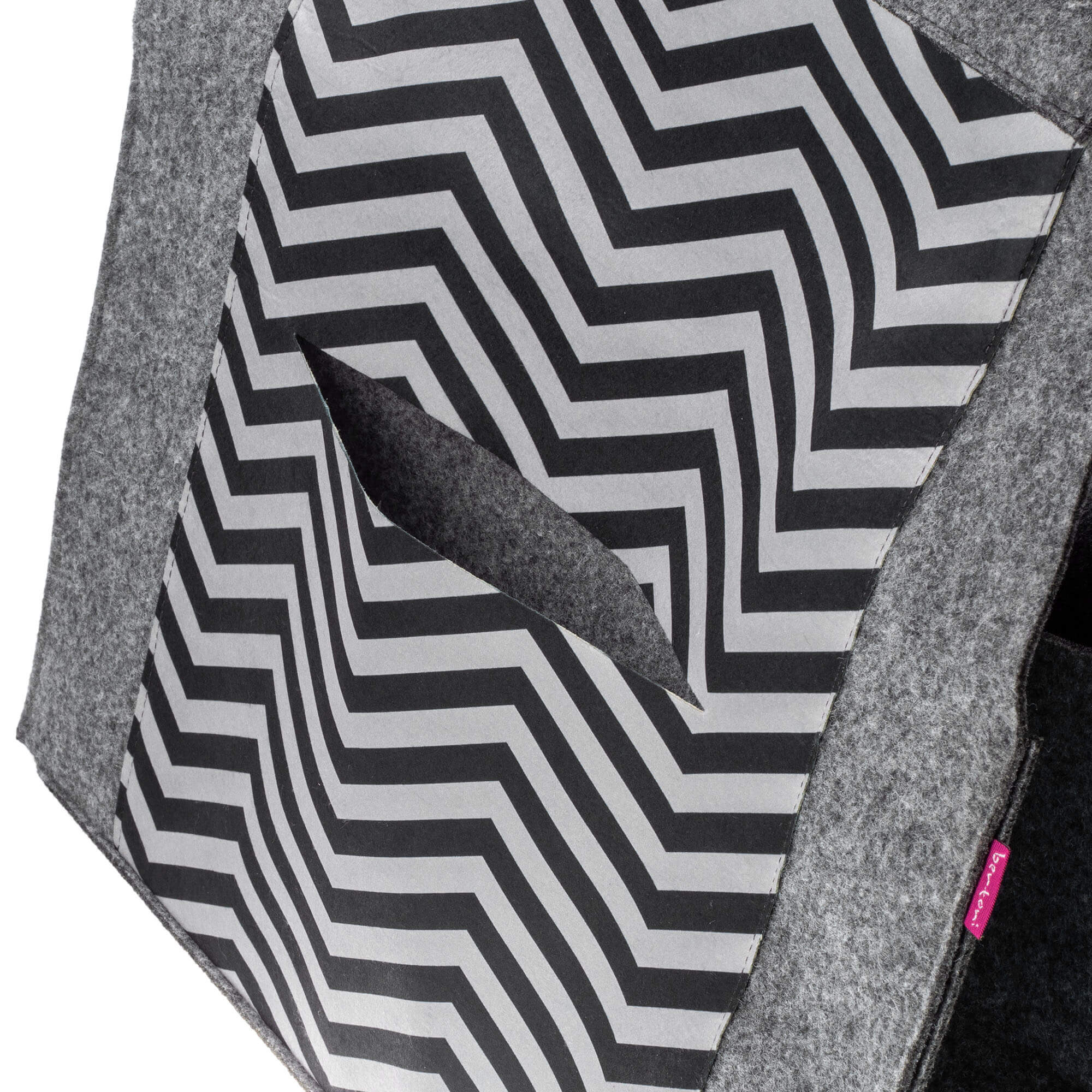 Torba gospodarcza na drewno kominkowe wzór zigzag