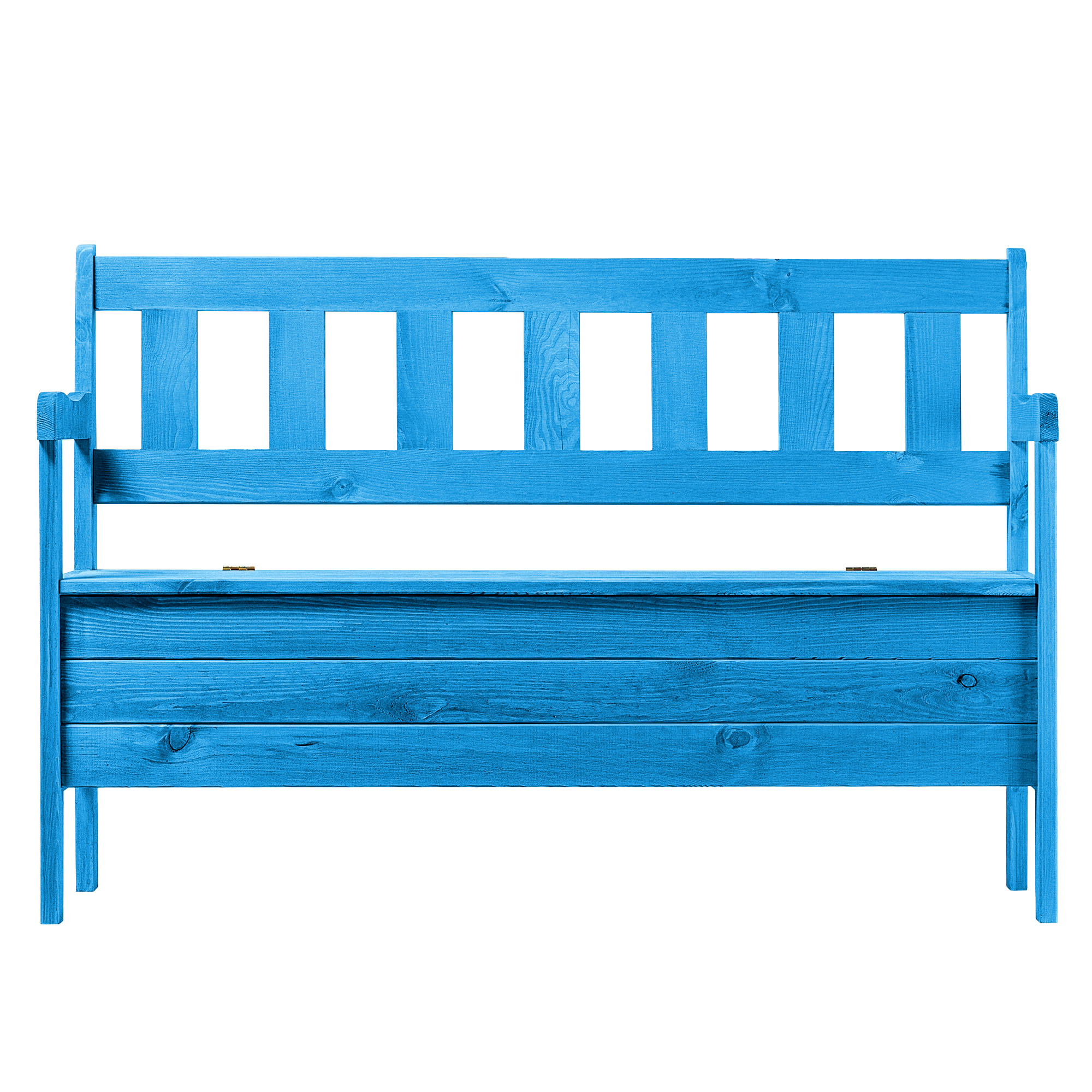 Ławka ogrodowa ze skrzynią Gravet niebieski