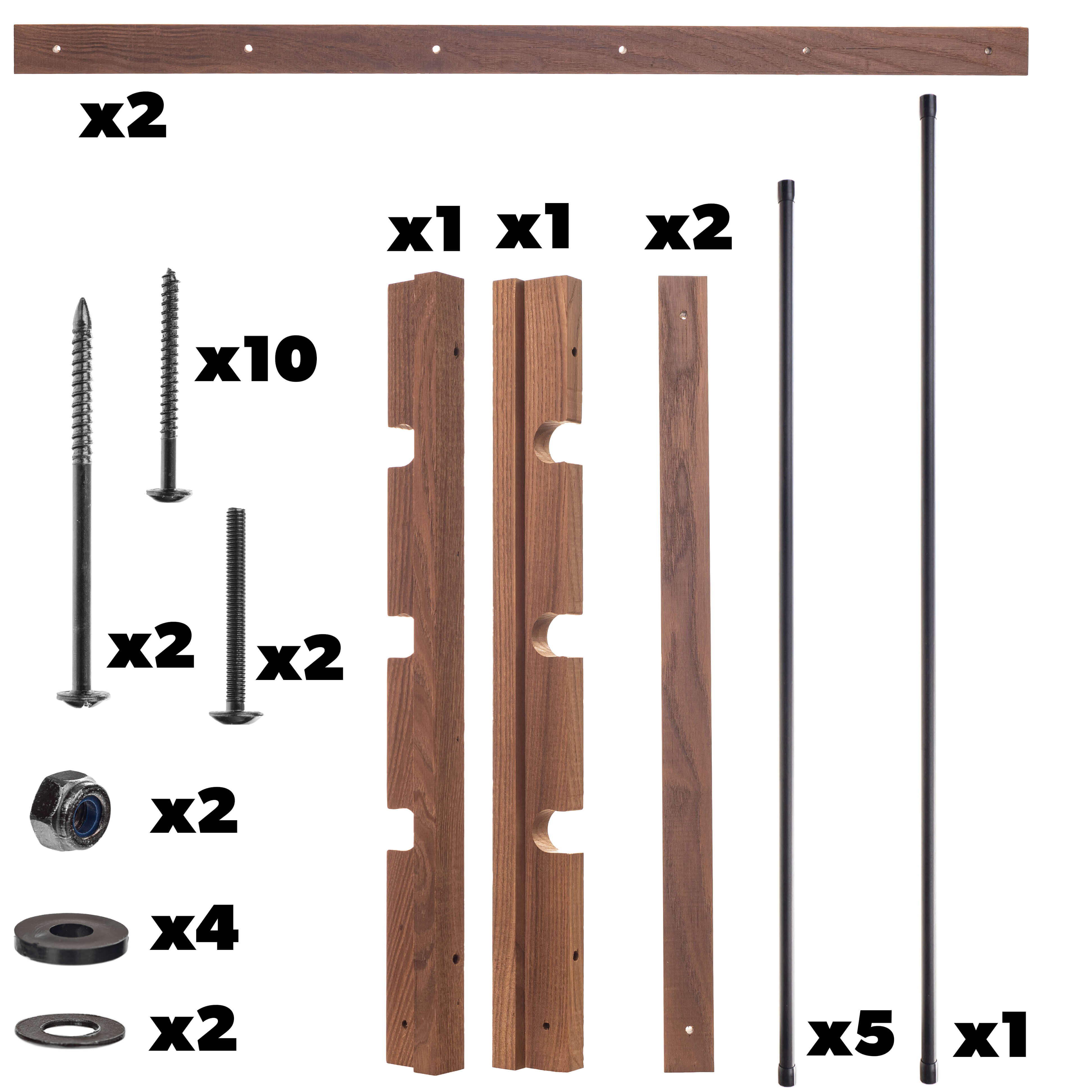 Suszarka ścienna na pranie Ferrara 53cm do sam. montażu