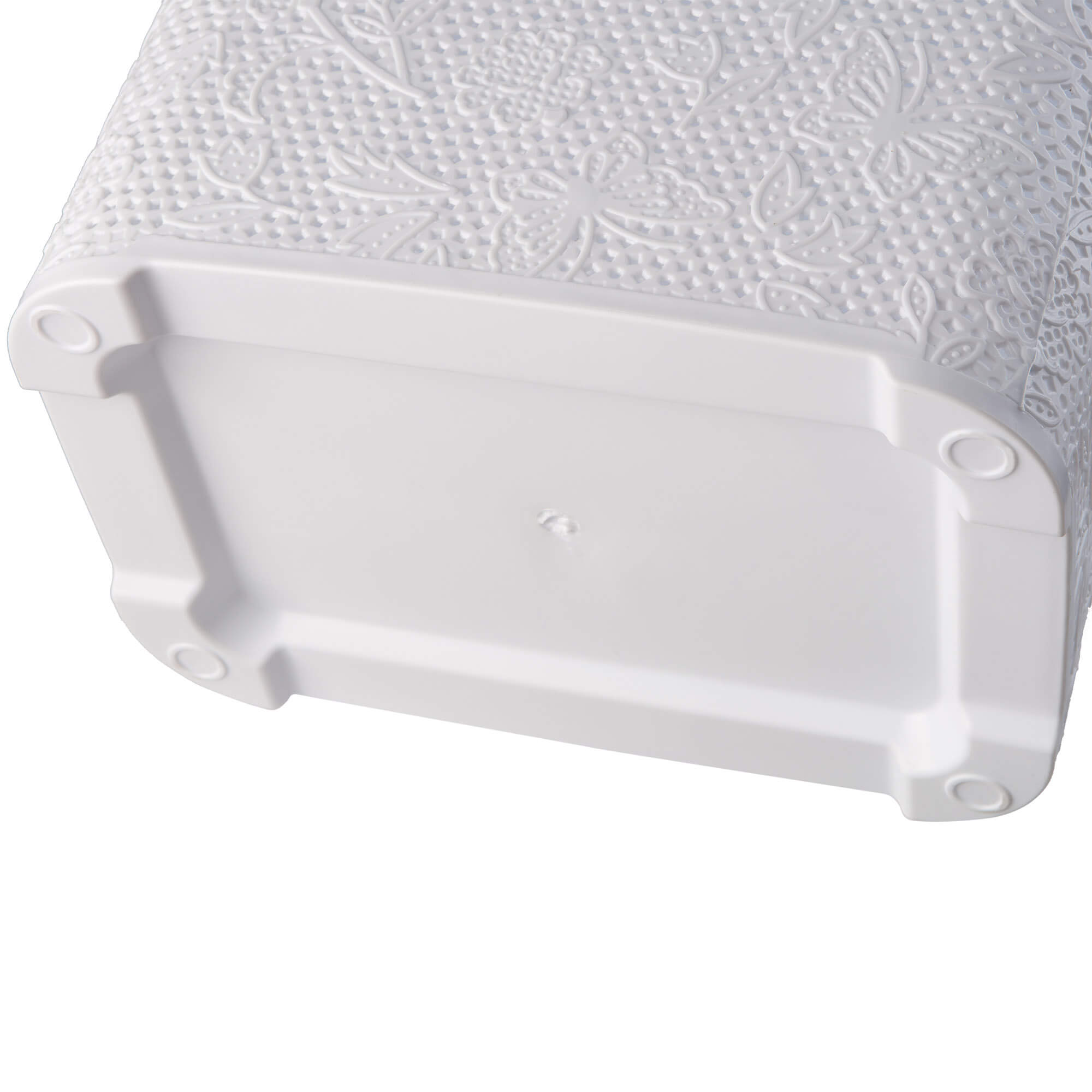 Kosz z pokrywą na bieliznę i ubrania Aglio 55L, biały