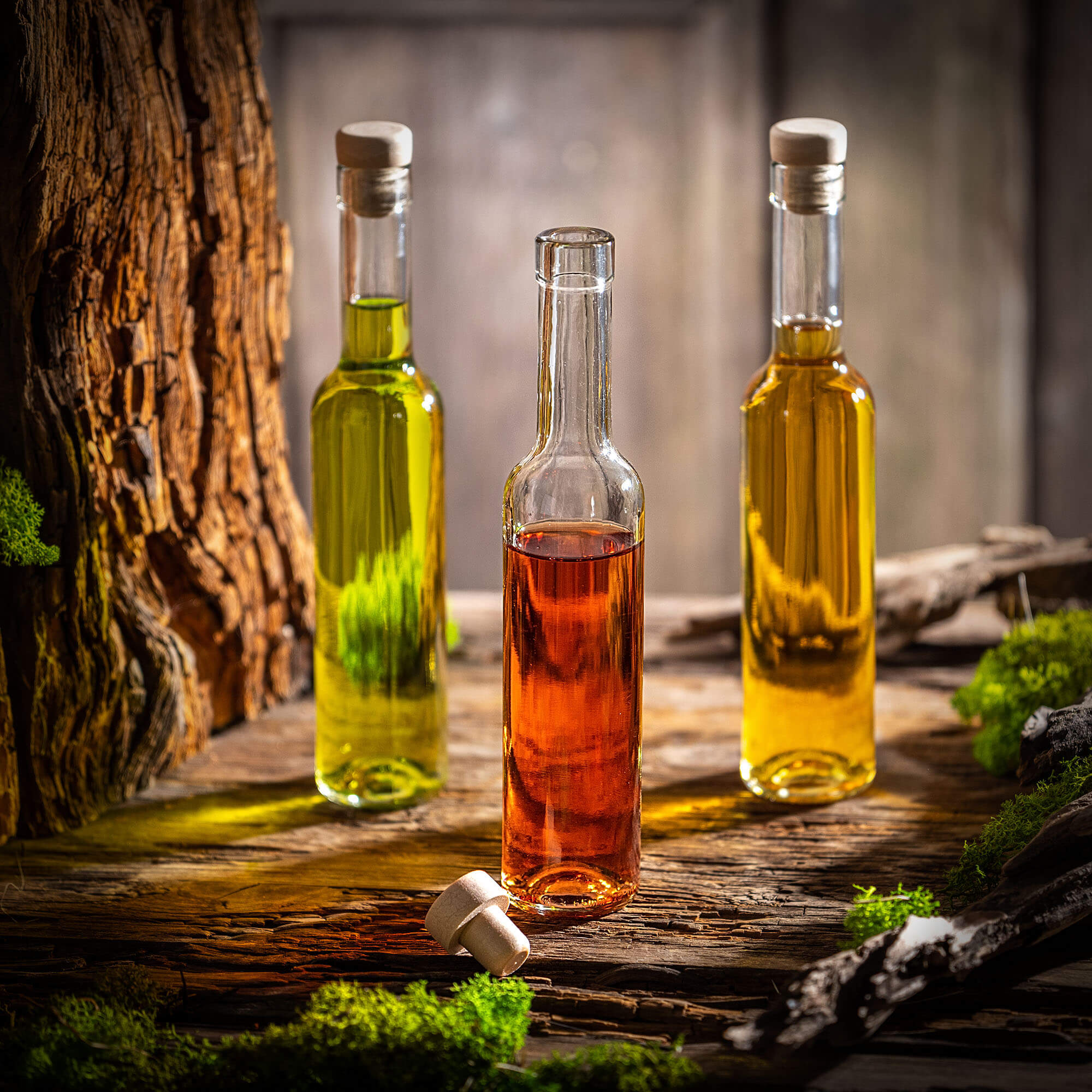 Butelka z korkiem Mocali 0,25L z korkiem fi17, 2 szt.