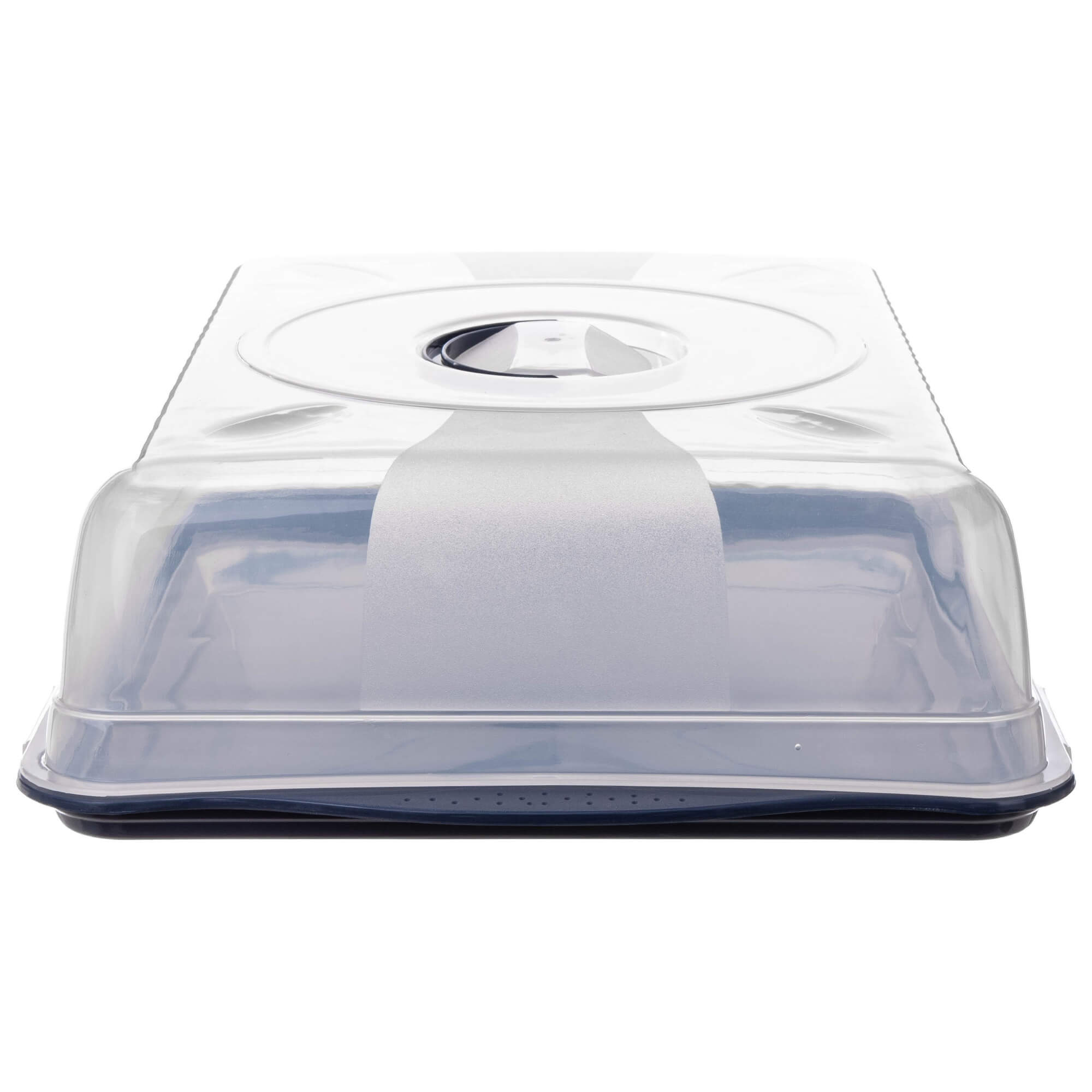 Pojemnik na ciasto z pokrywą Caldaie 46 x 30 cm niebieski