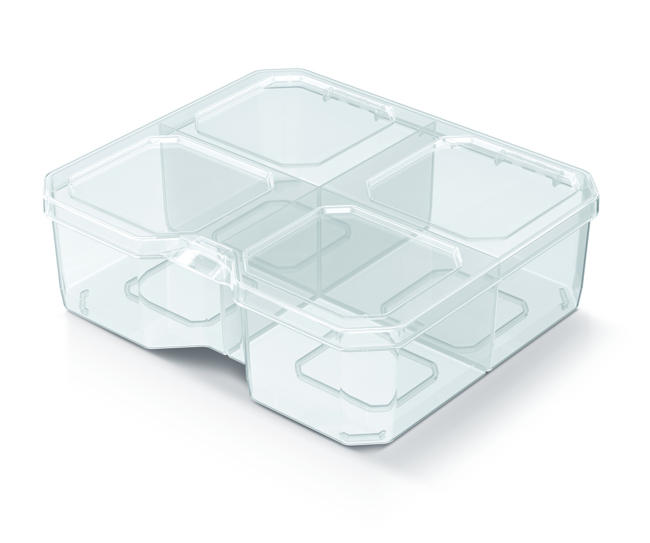 KISTENBERG Organizer narzędziowy SQR Box 15 wysoki - KSQ15155 - transparentny