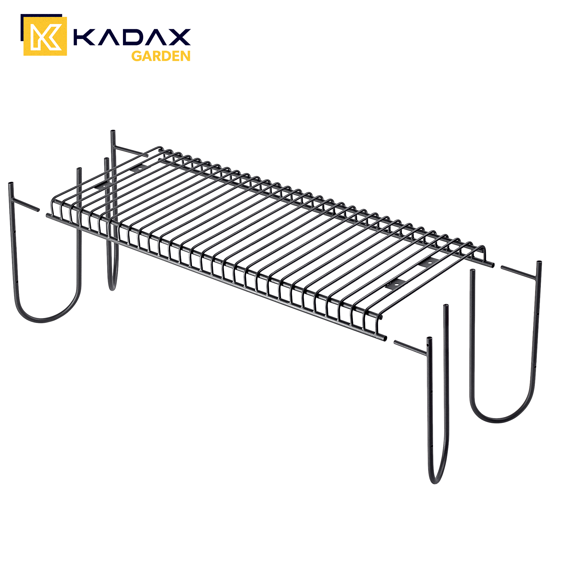 Ławka do ogrodu Ruste 120 x 45 cm, czarna