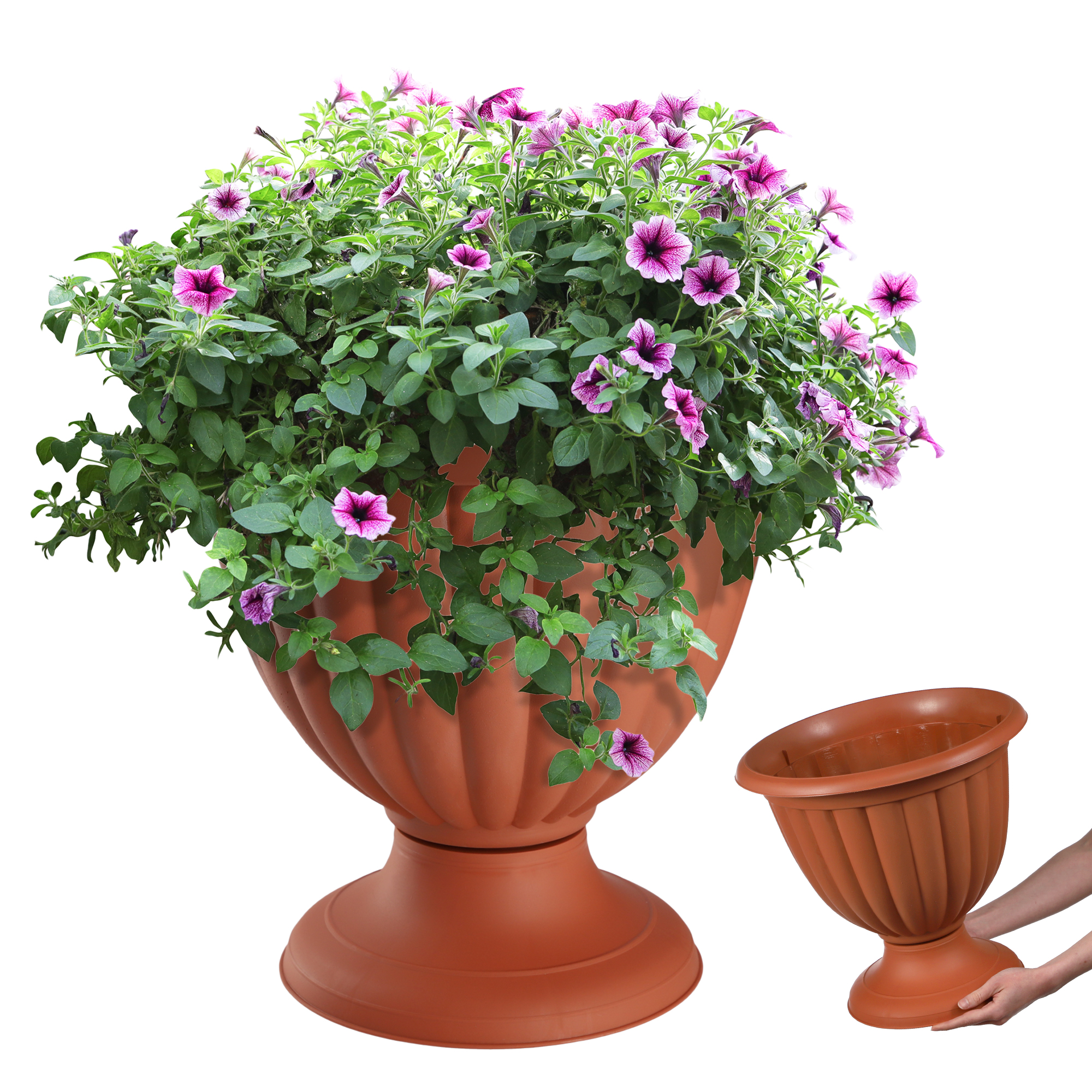 Doniczka gazonowa Suba 34 cm, terrakota