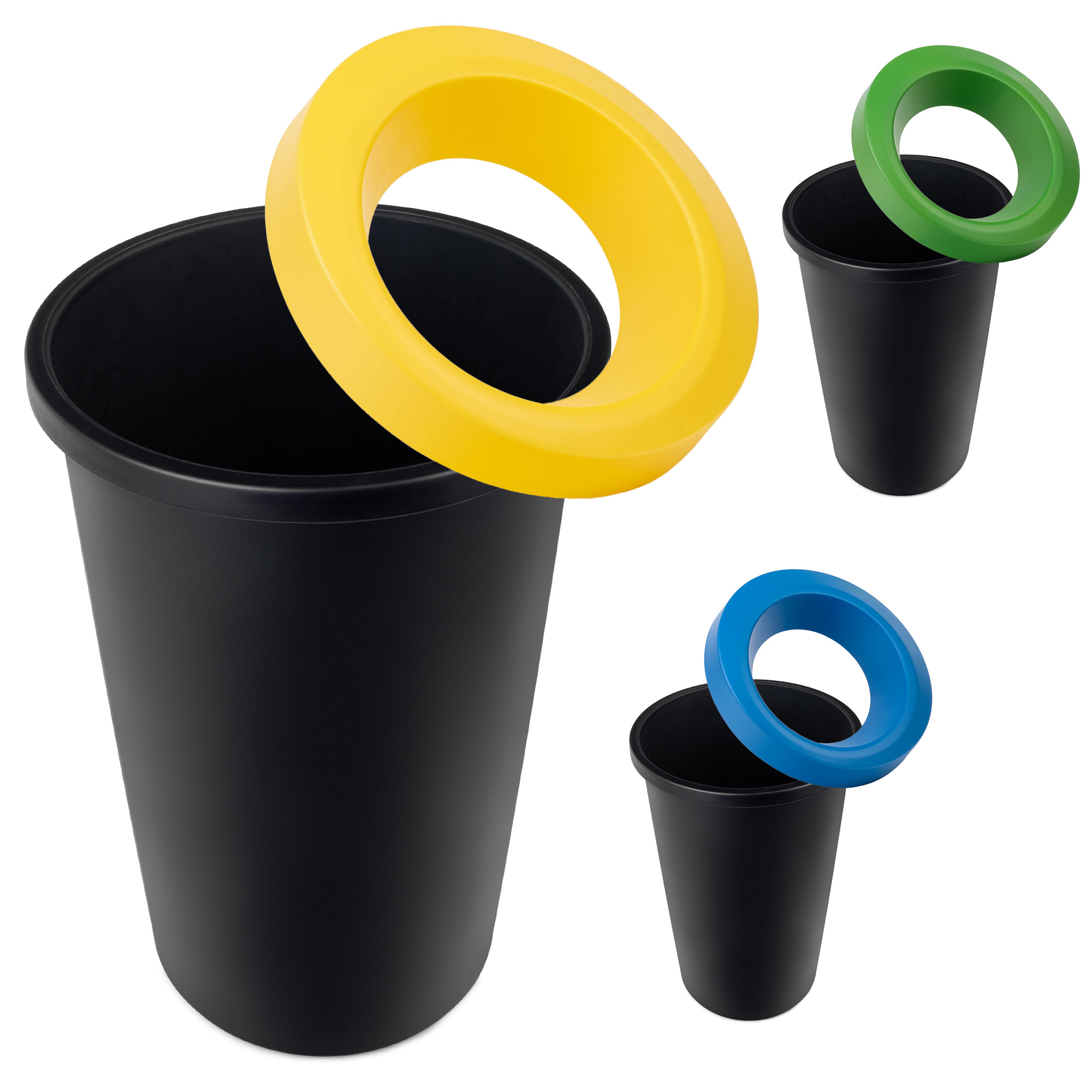 Kosz na śmieci Givry 3 x 25 L czarny