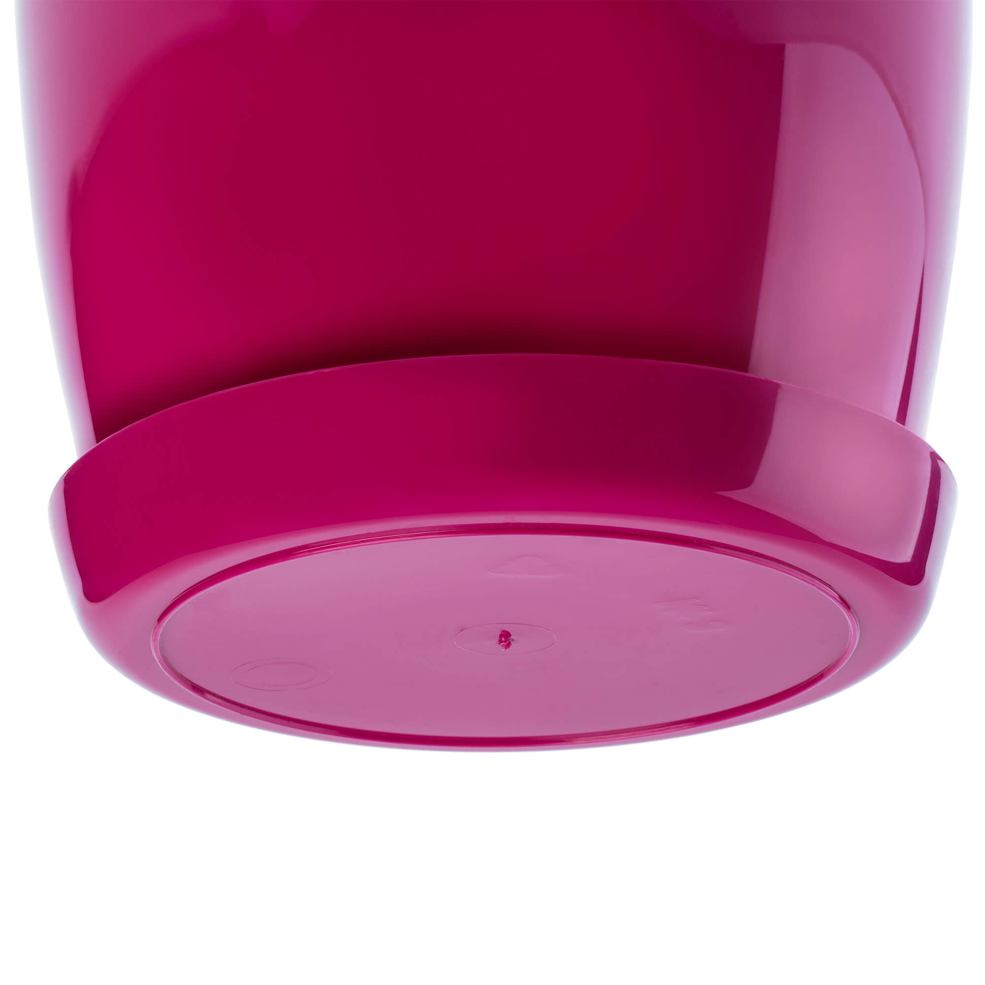 Doniczka na kwiaty z podstawką 20 cm, fuksja