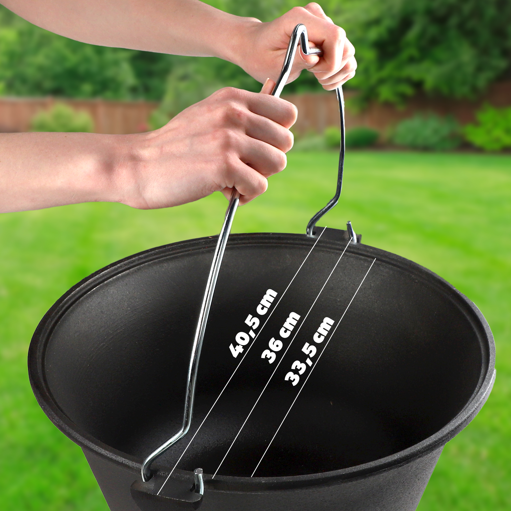 Kociołek węgierski Elst 9L, czarny