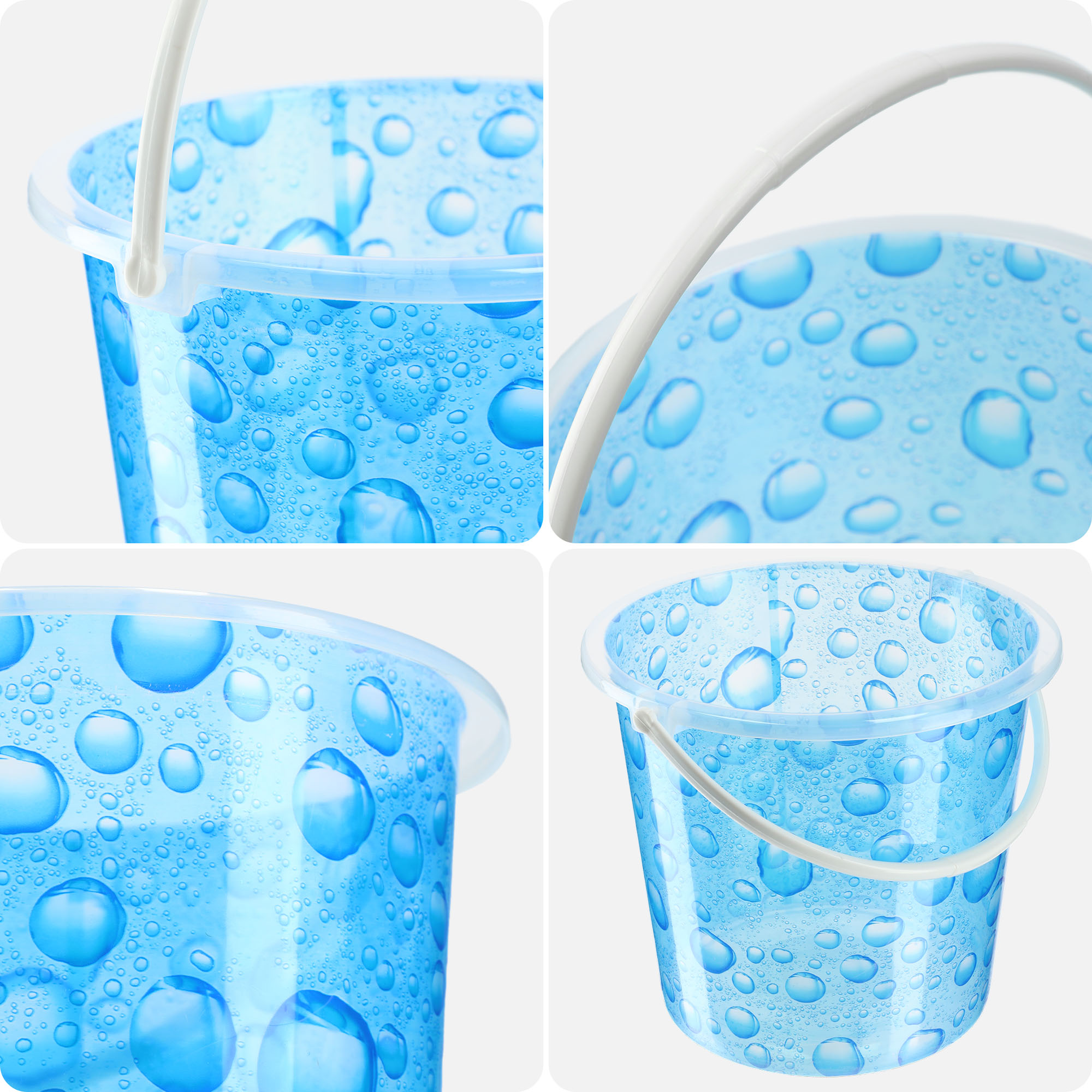 Wiadro plastikowe Ars 10L krople
