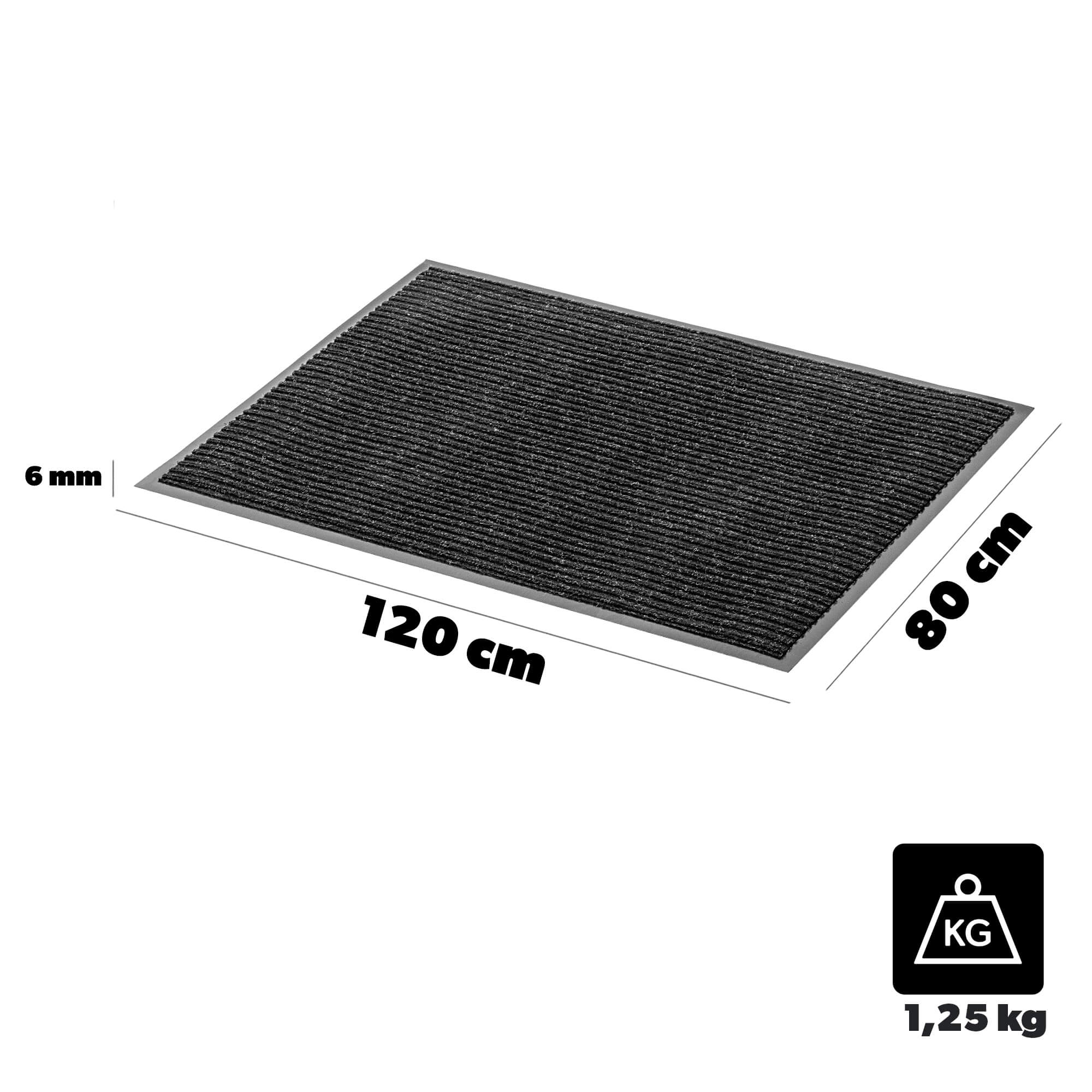 Wycieraczka pod drzwi Corre 80x120cm, antracyt