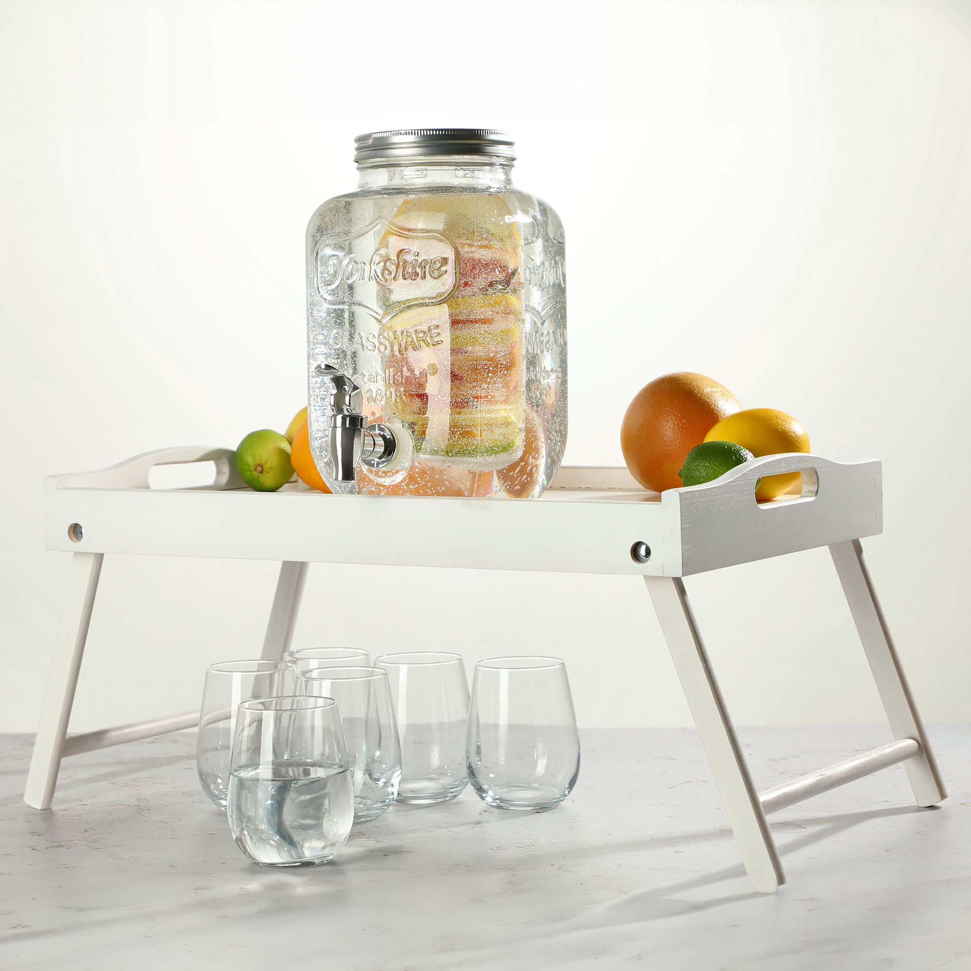 Słój z kranikiem 4L na lemoniadę i wkładem Rodez