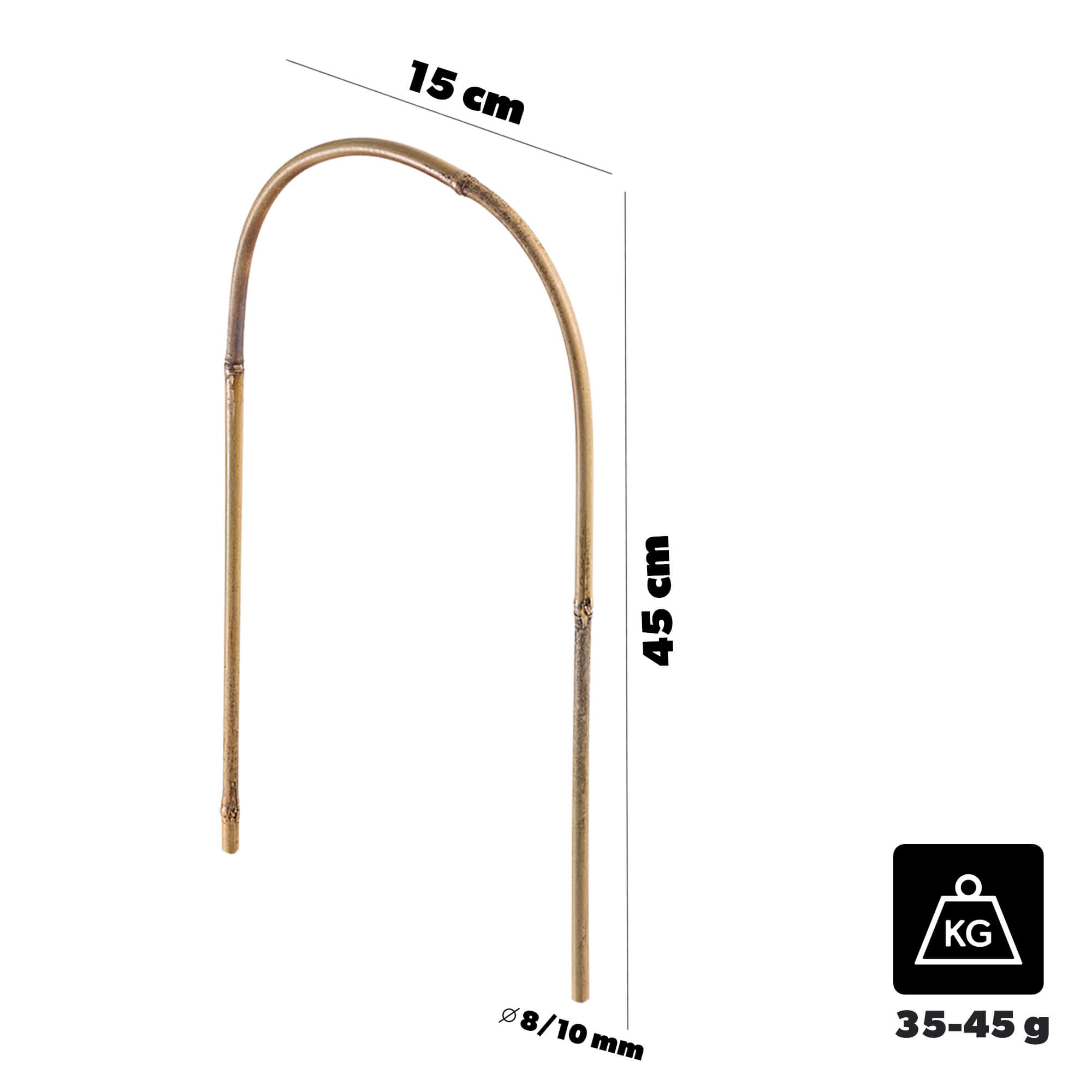 Bambusowa podpora łukowa Moayux 45 x 15 cm 1 szt.
