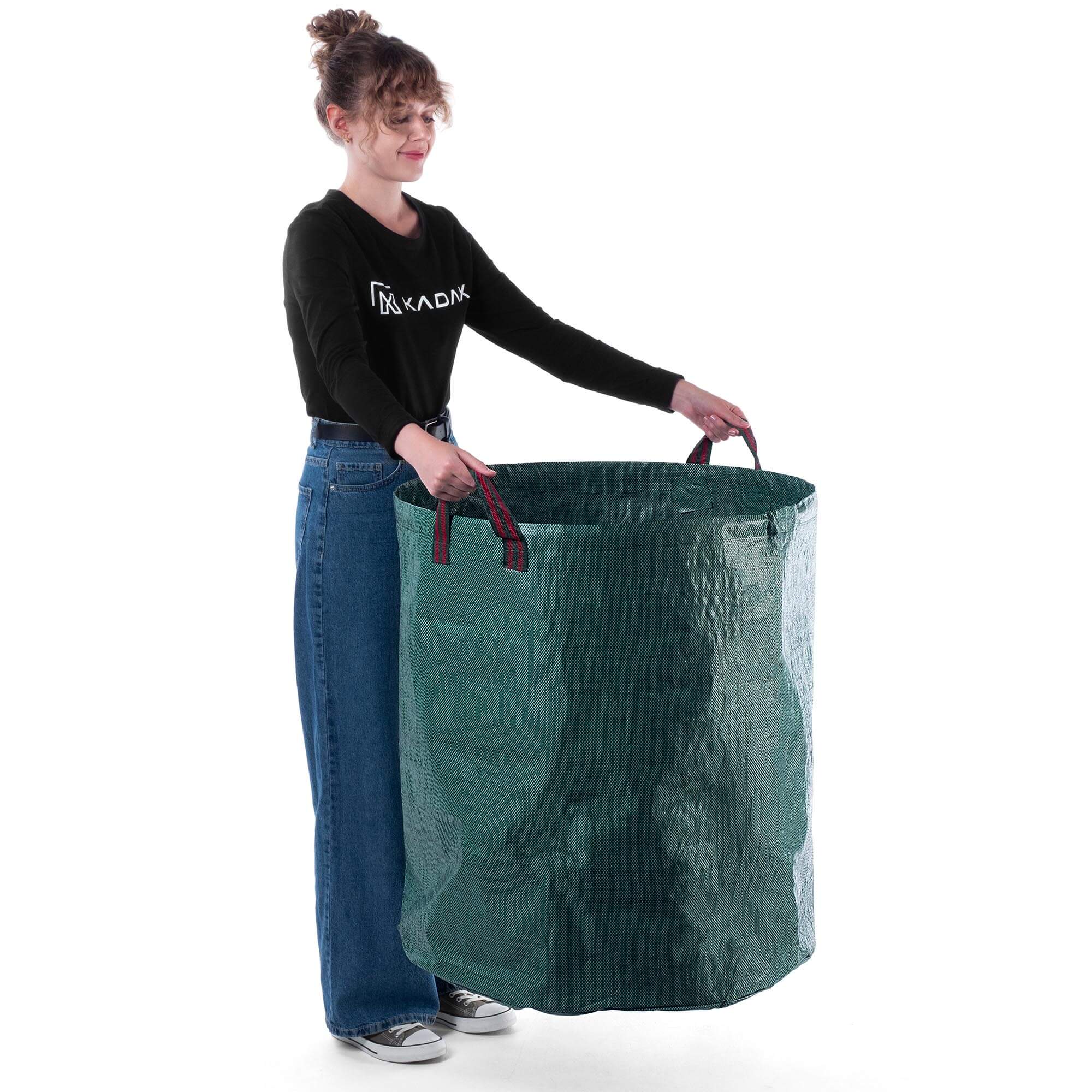 Składany kosz ogrodowy Montbard 270L zielony