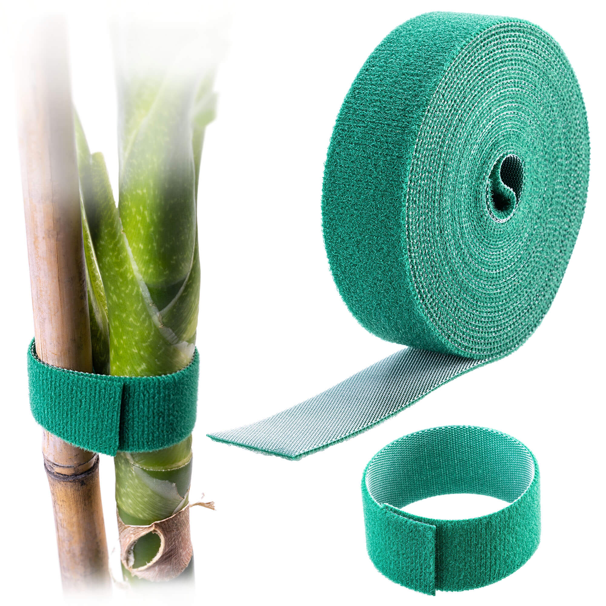 Opaska rzepowa ogrodnicza Olten do roślin 25 mm x 5 m zielona