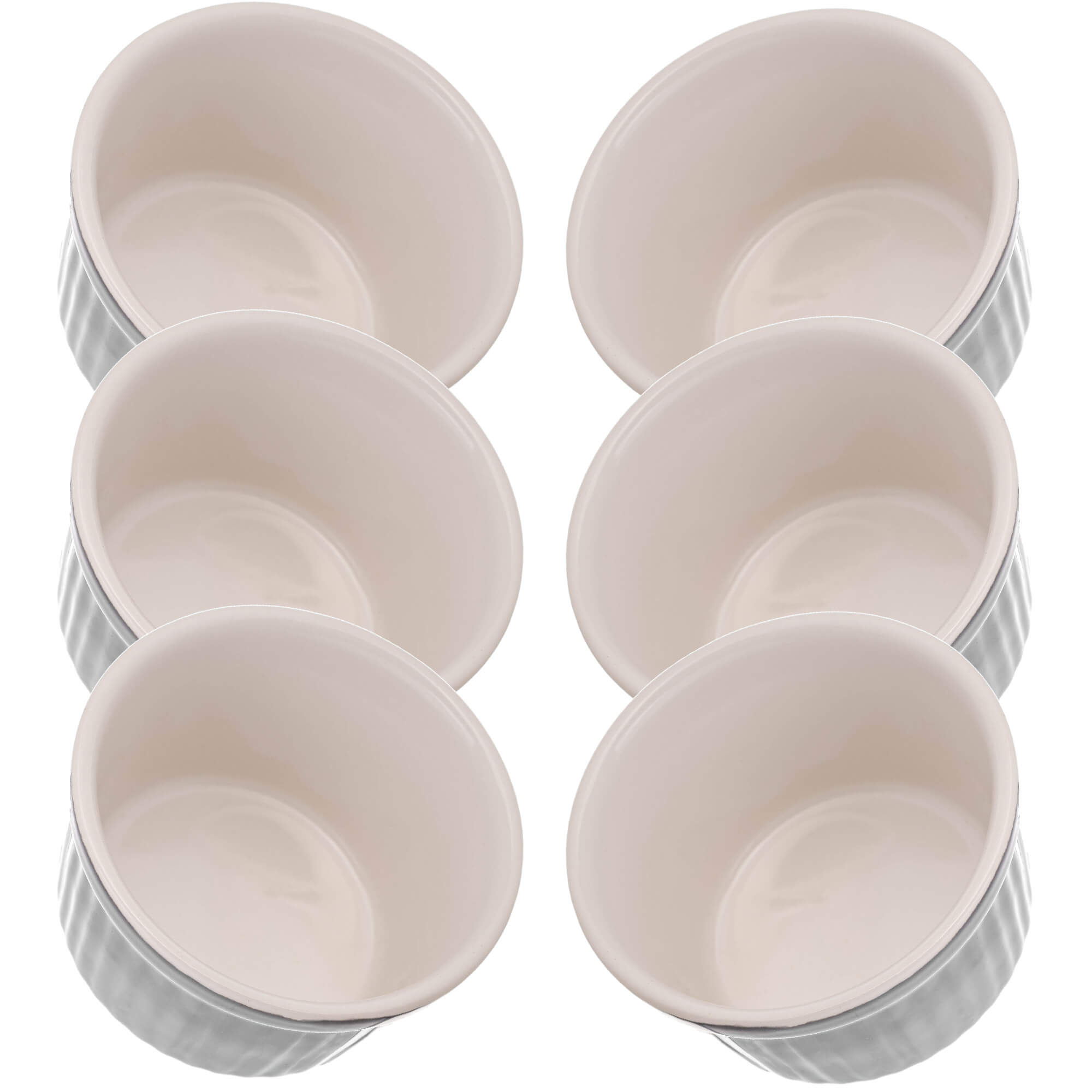 Naczynie ceramiczne do zapiekania Maes 9 x 5 cm szare 6 szt.