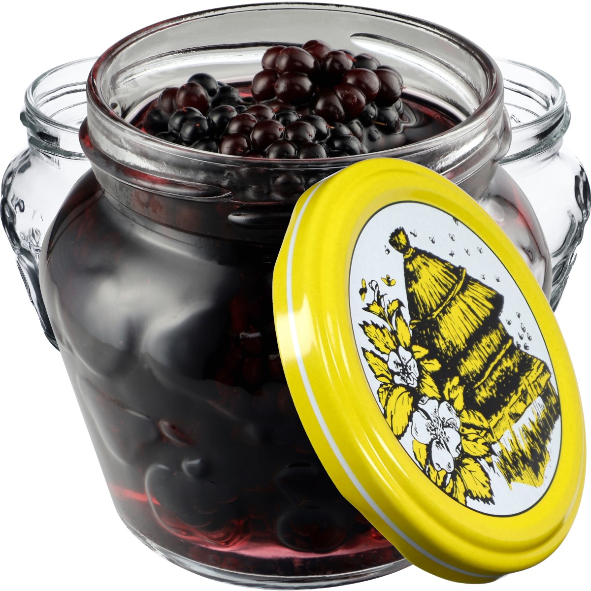 Słoiki Kemi 200ml 100szt 66mm + wieczka "Pszczoły"