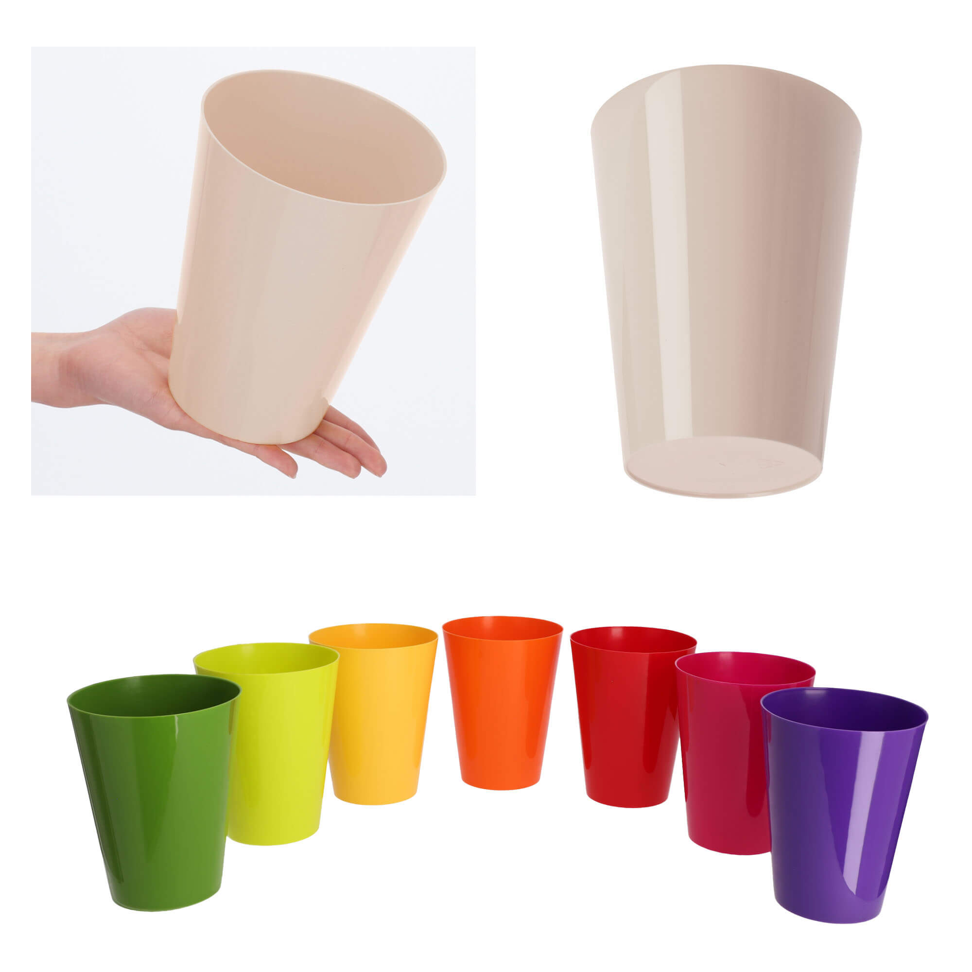Doniczka na storczyka Cerda 13 cm, kremowa