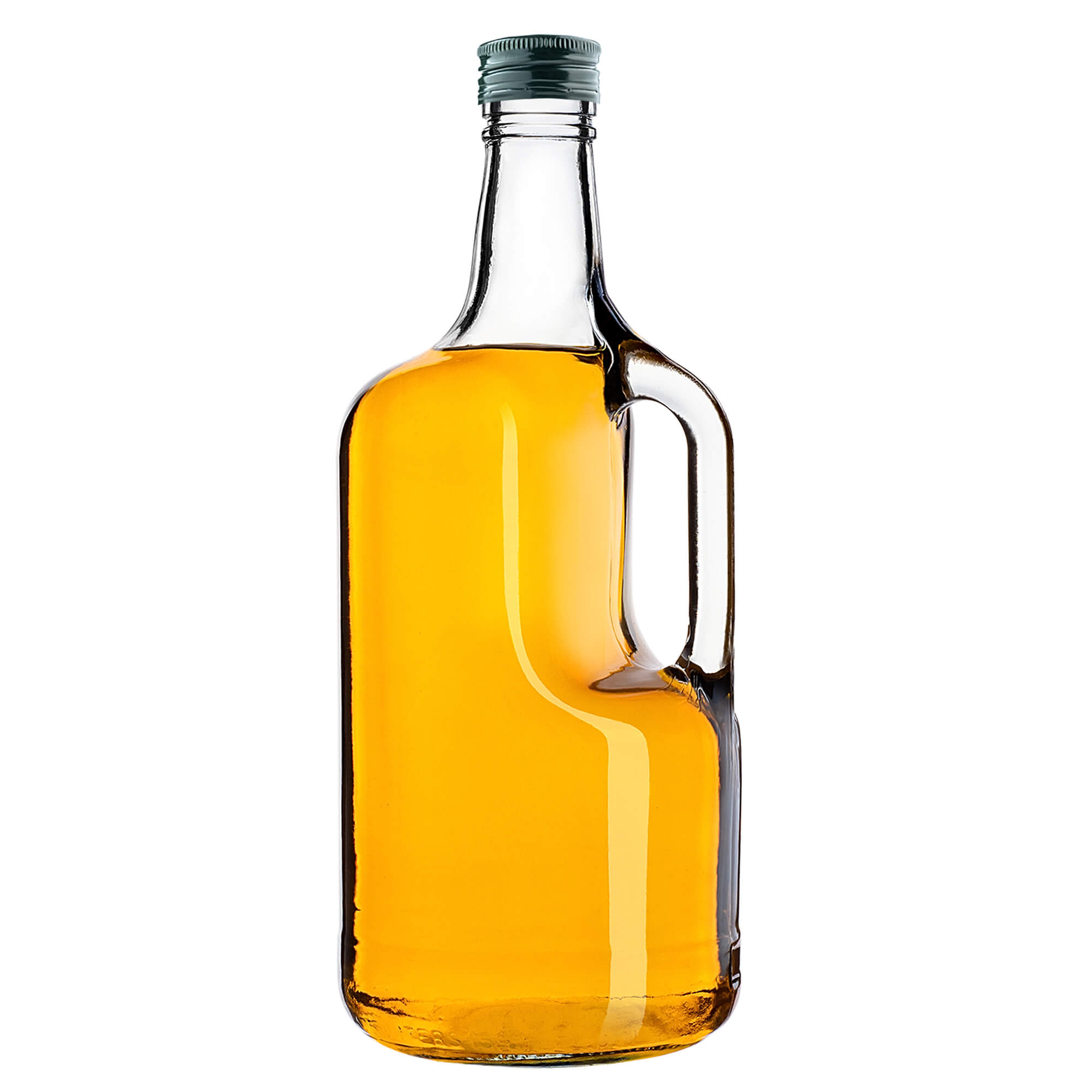 Szklana butelka z uchem Boude 1750ml z zieloną zakrętką 1 szt.