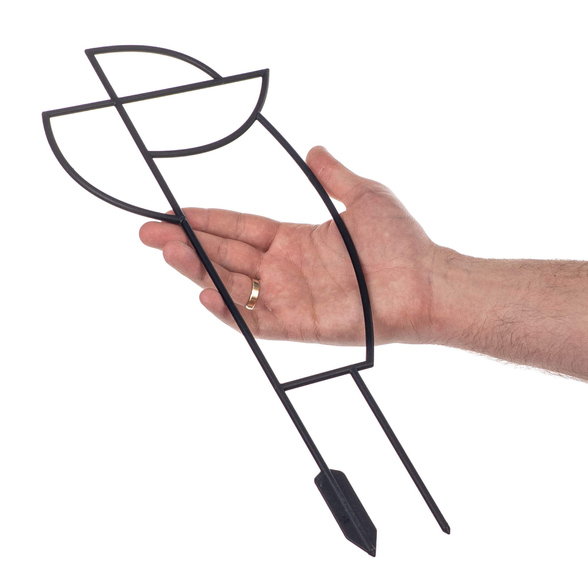 Podpórki do roślin Cerreto geometryczne 43 cm czarne