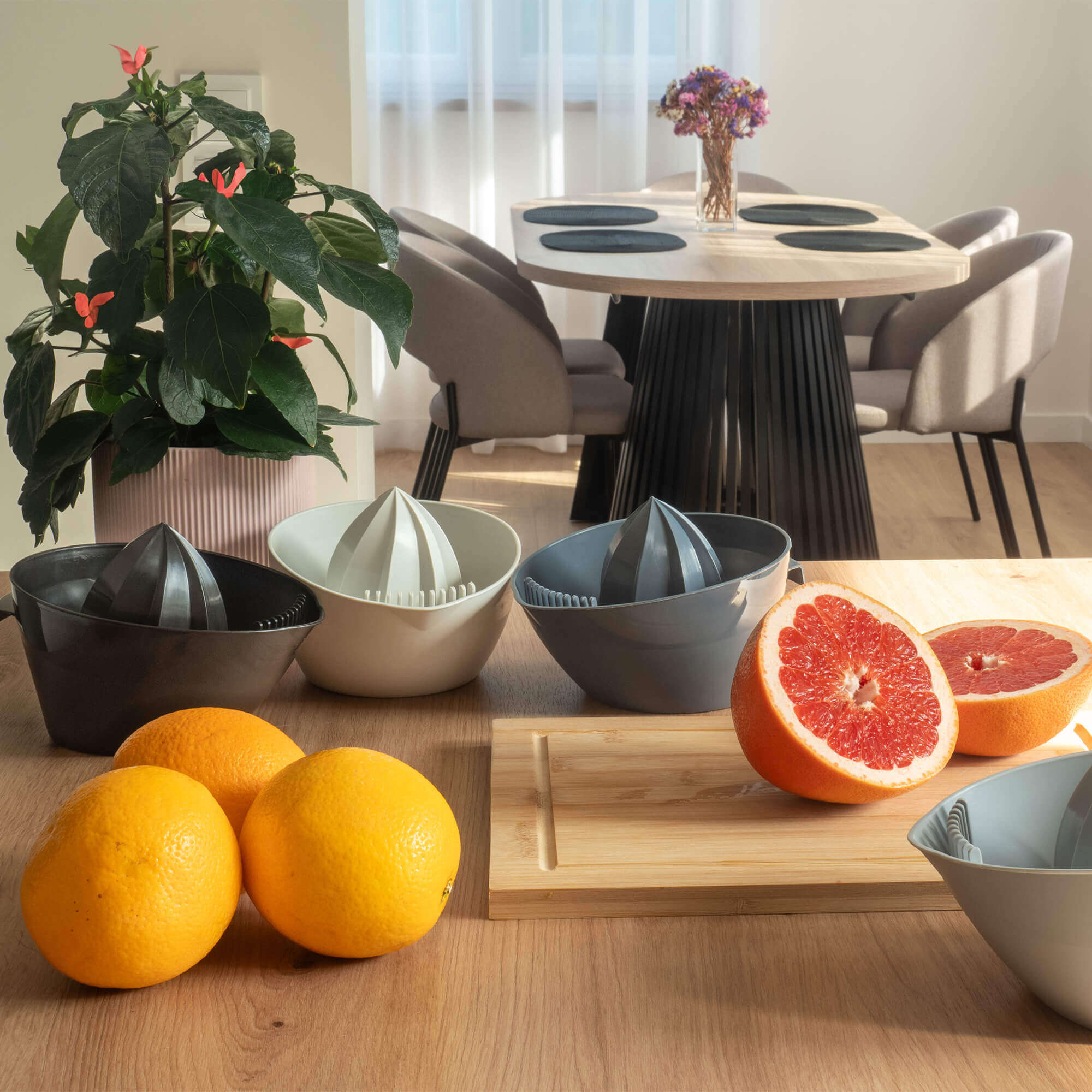 Wyciskacz do cytrusów Forano, jasny szary