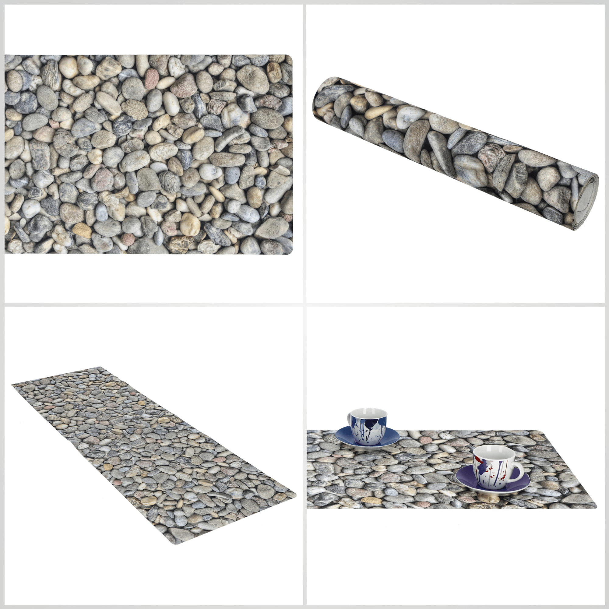 Bieżnik na stół Agello 94 x 32 cm, kamyki