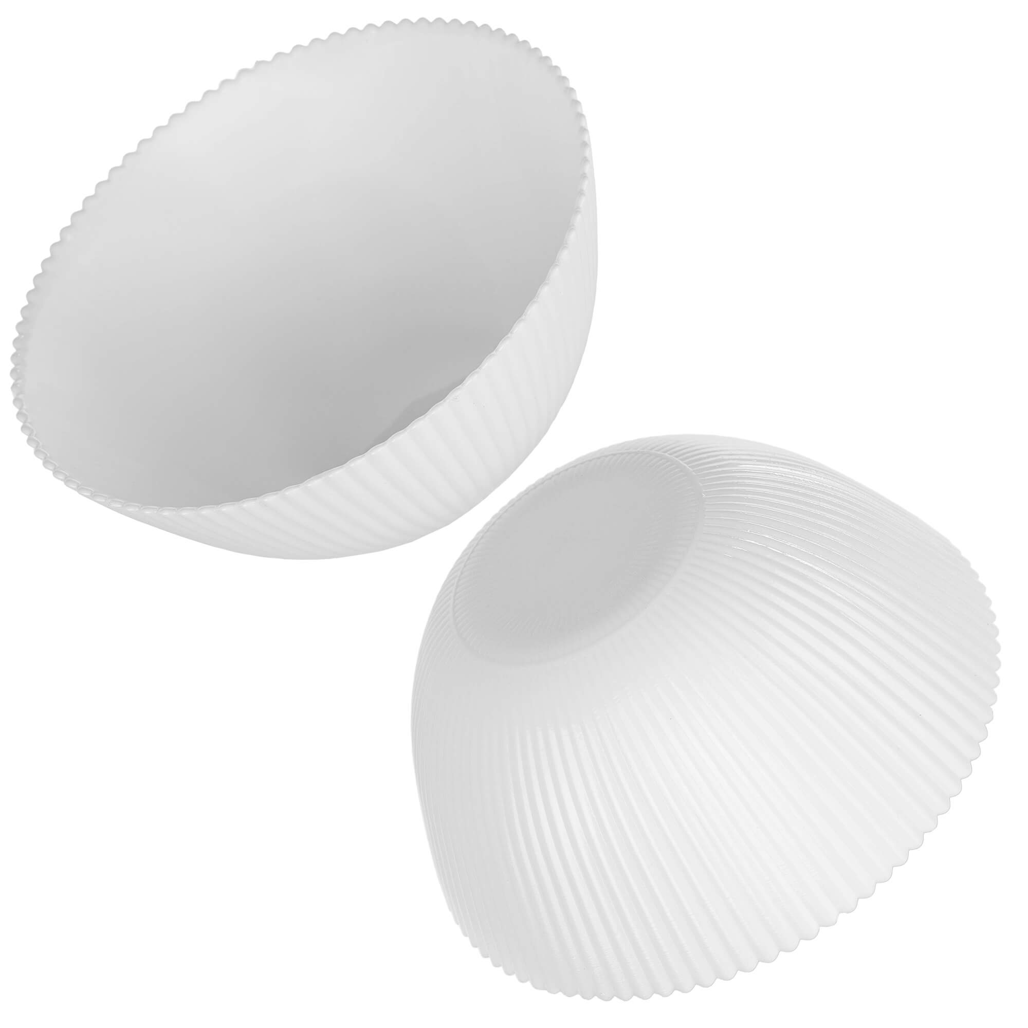 Salaterka szklana Regno 15.2 cm biała 1 szt.