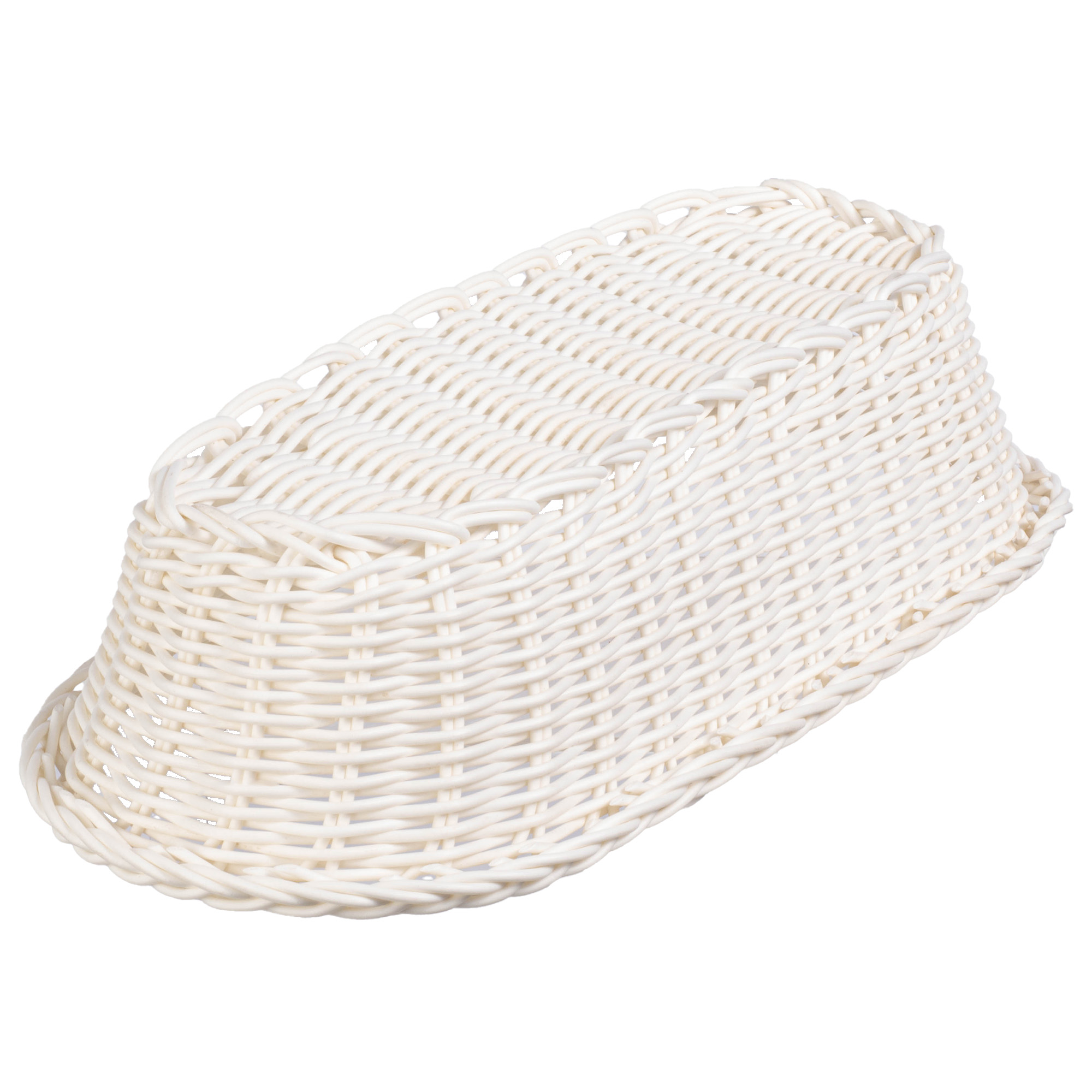 Koszyk pleciony Arezzo podłużny, kremowy