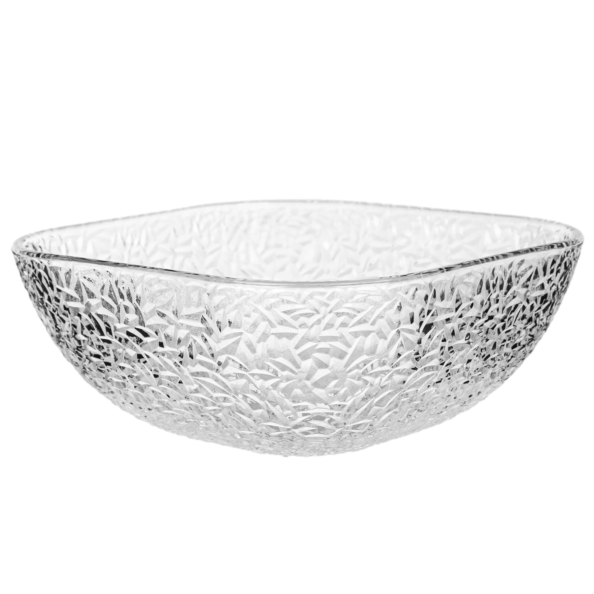 Salaterka szklana Venosa 20 cm wzór lód 1 szt.