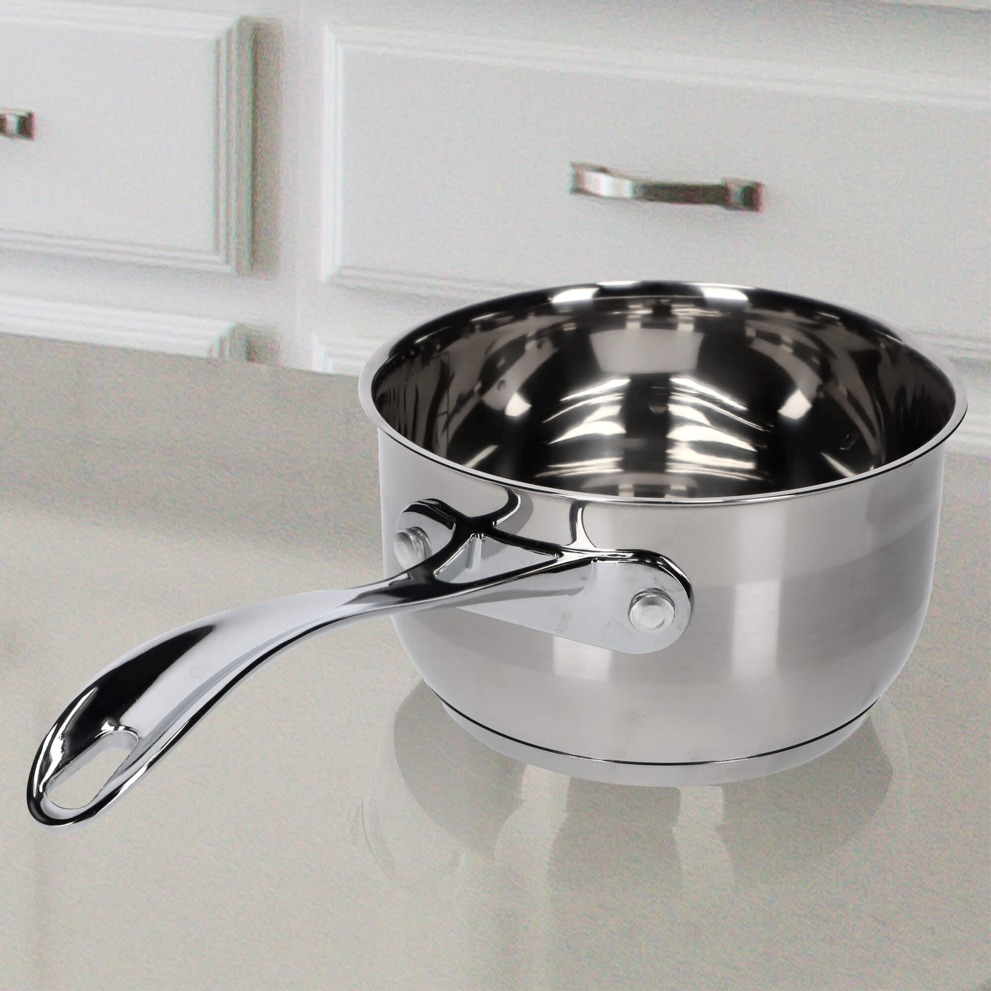 Rondelek stalowy z rączką Berme 1.8L