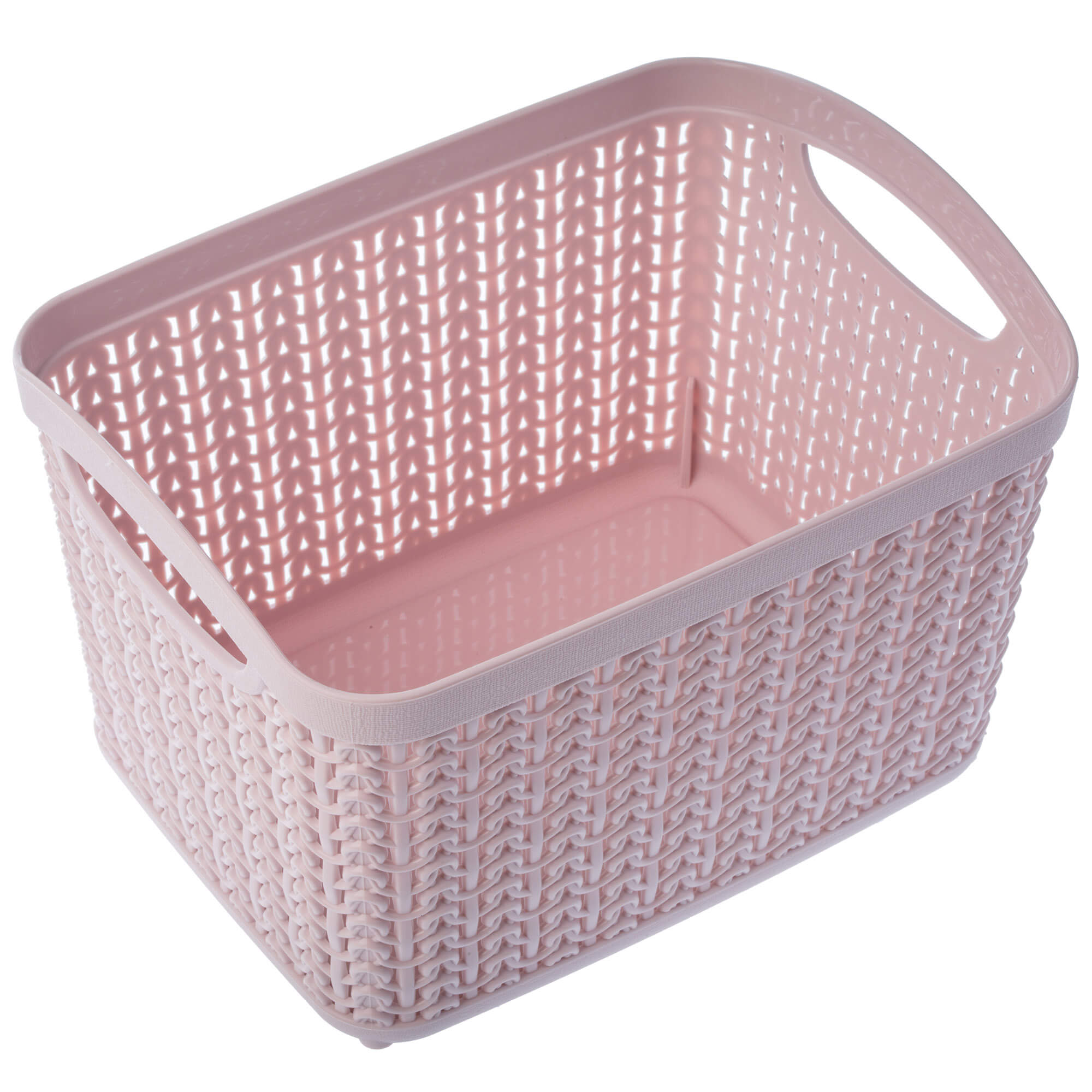 Koszyk plastikowy prostokątny Fonti 3.3L, różowy