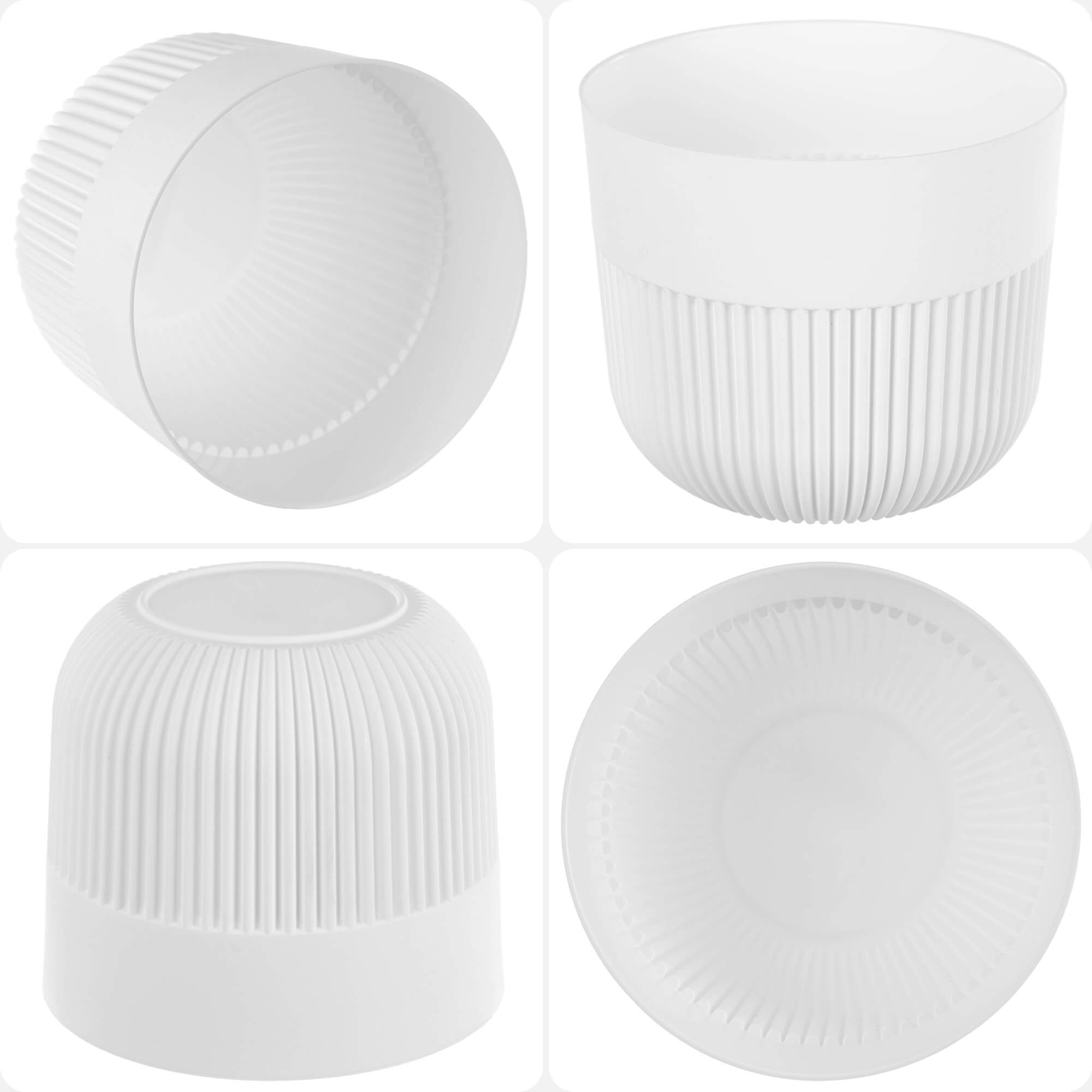 Doniczka osłonka Ornon 19 cm biała