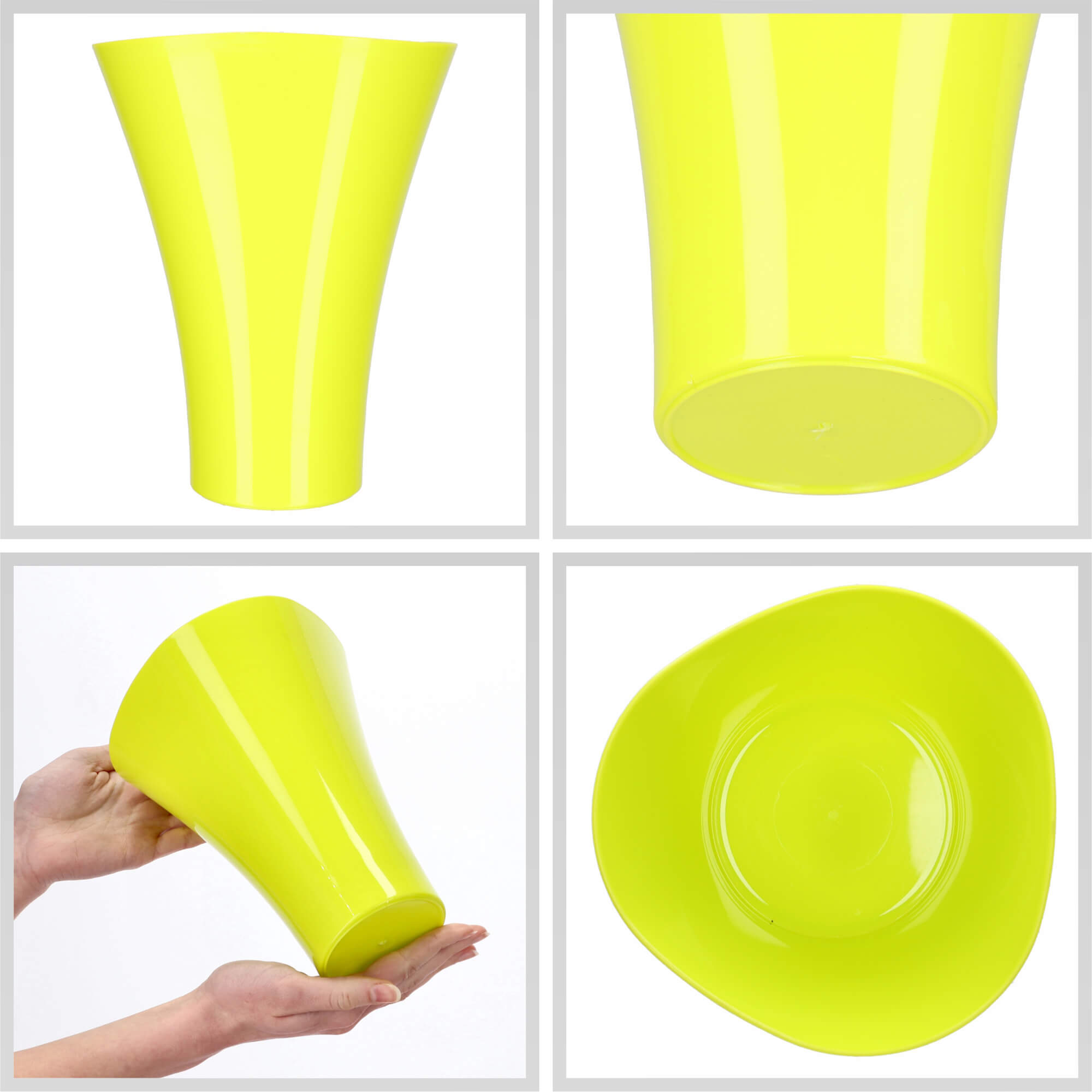 Doniczka na kwiaty Meria 17 cm, limonkowa