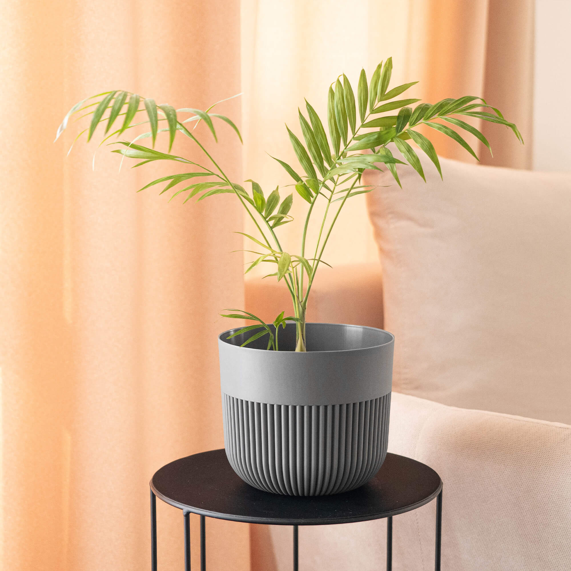 Doniczka osłonka Ornon 15 cm ciemny szary