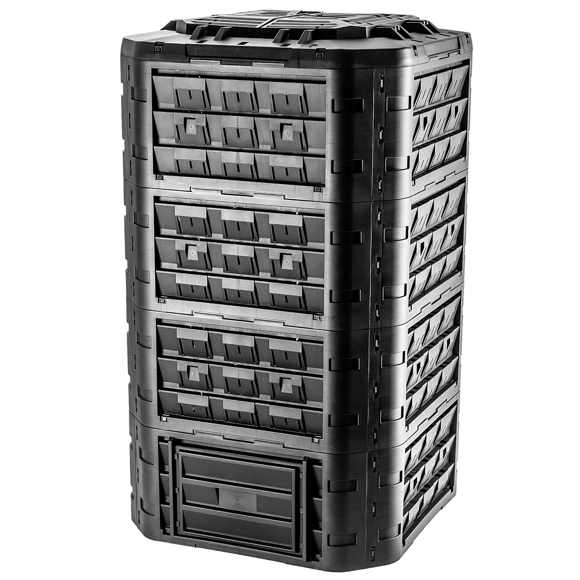 Kompostownik ogrodowy Fixem 1250L czarny