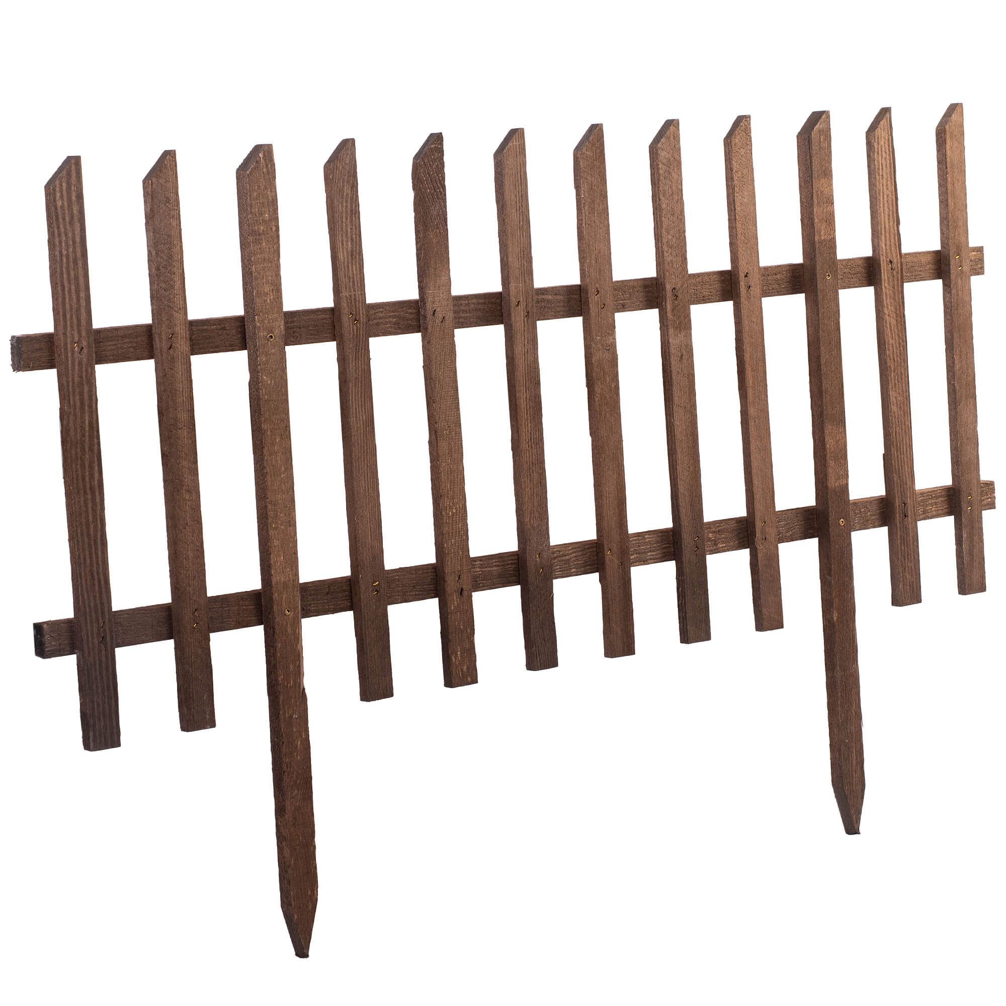 Płotek drewniany Lefaux 100 x 45 cm brązowy