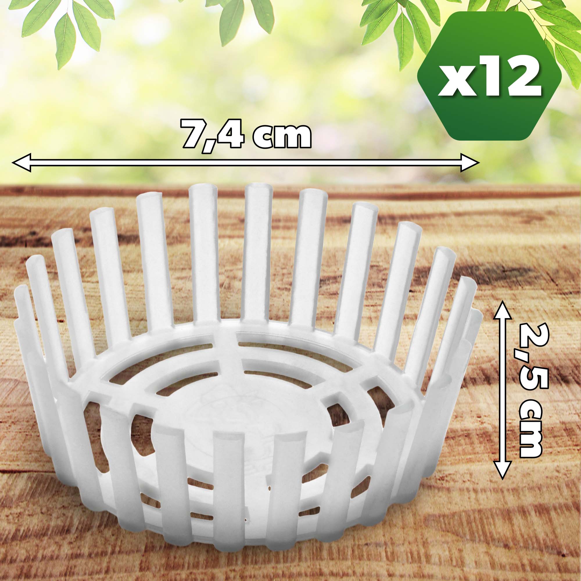 Dociski słoikowe Altedo szare fi 82mm, 12szt