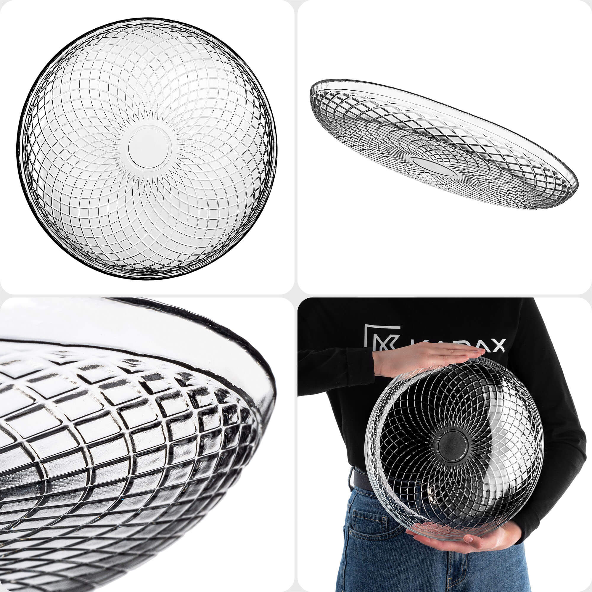 Talerz szklany Qualso 30 cm 6 szt.