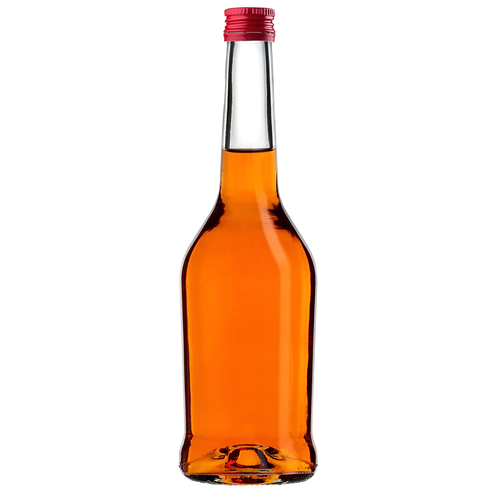 Szklana butelka na nalewkę Loiret 500ml z czerwoną zakrętką 5 szt.